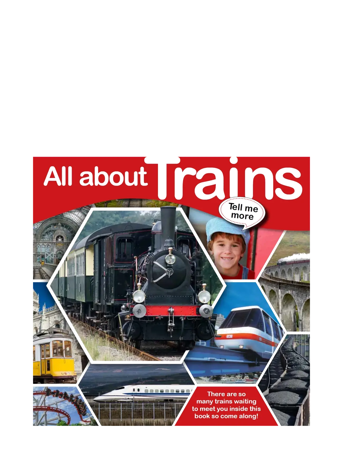 GLOBE Tell Me More - All About Trains, ENGLISH, Multi/patterned, Babybøger > Pædagogiske Bøger, Børn