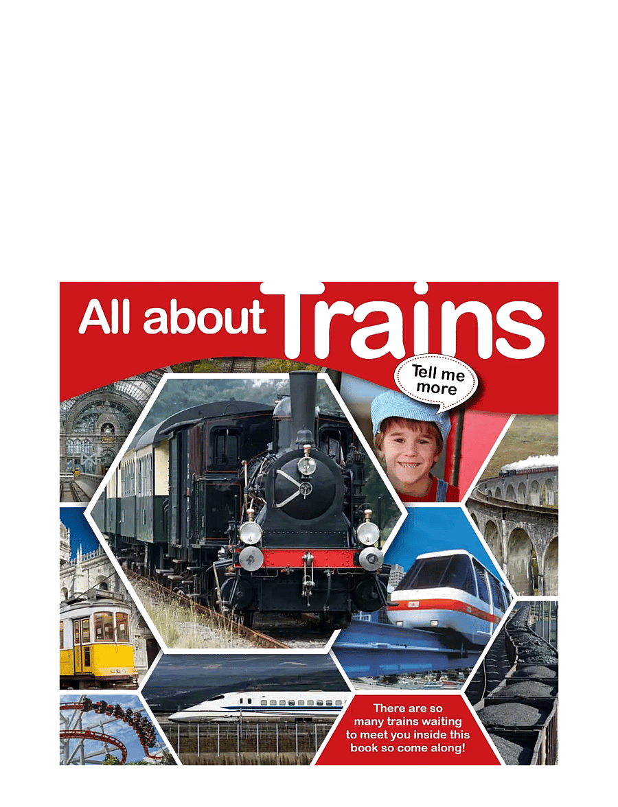 GLOBE - Tell me more - All about trains - pedagogiska barnböcker - children's book - 0