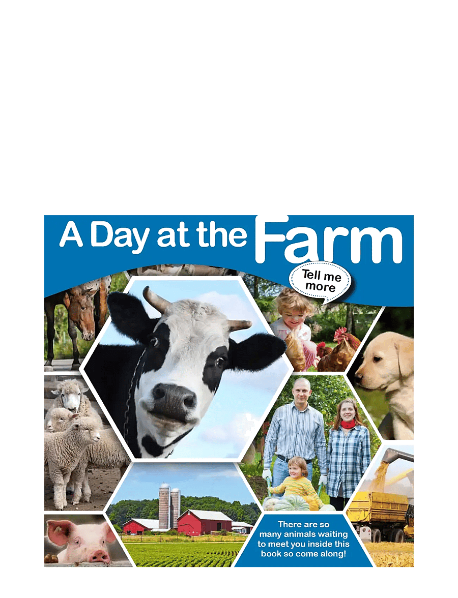 GLOBE - Tell me more - A Day at the Farm - pedagogiska barnböcker - children's book - 0
