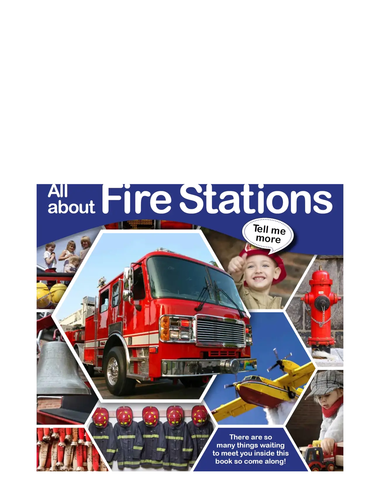 GLOBE Tell Me More - All About Fire Stations, ENGLISH, Multi/patterned, Babybøger > Pædagogiske Bøger, Børn