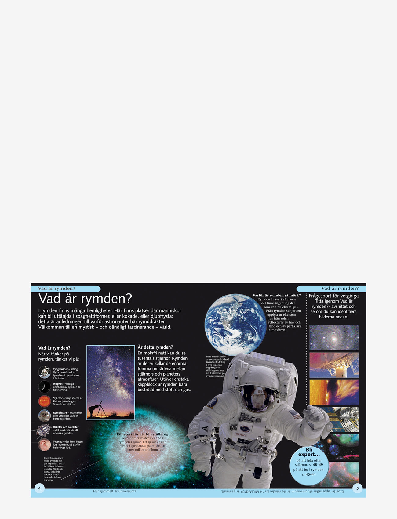 GLOBE - Rymden - ett äventyr - pedagogiska böcker - children's book - 1