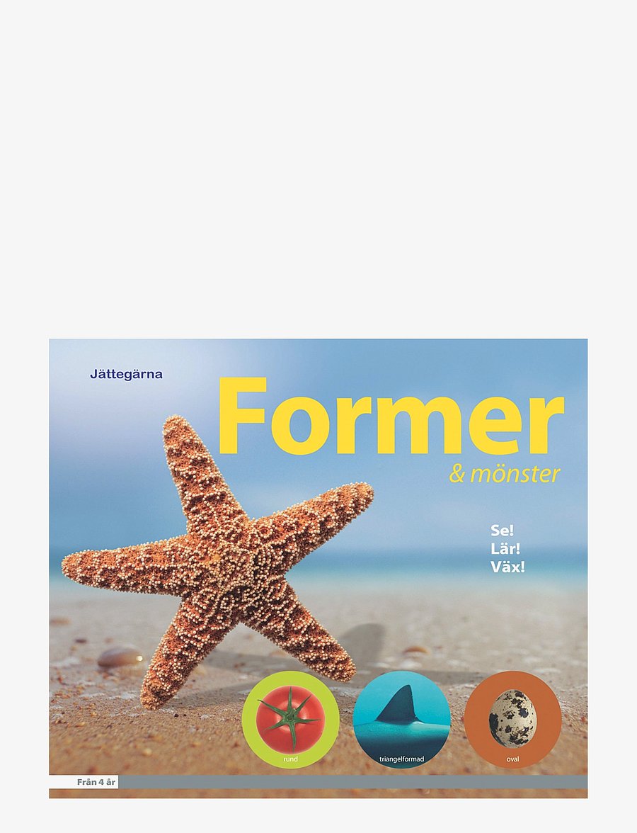 GLOBE - Jättegärna: Former & mönster - pedagogiska barnböcker - boardbook - 0