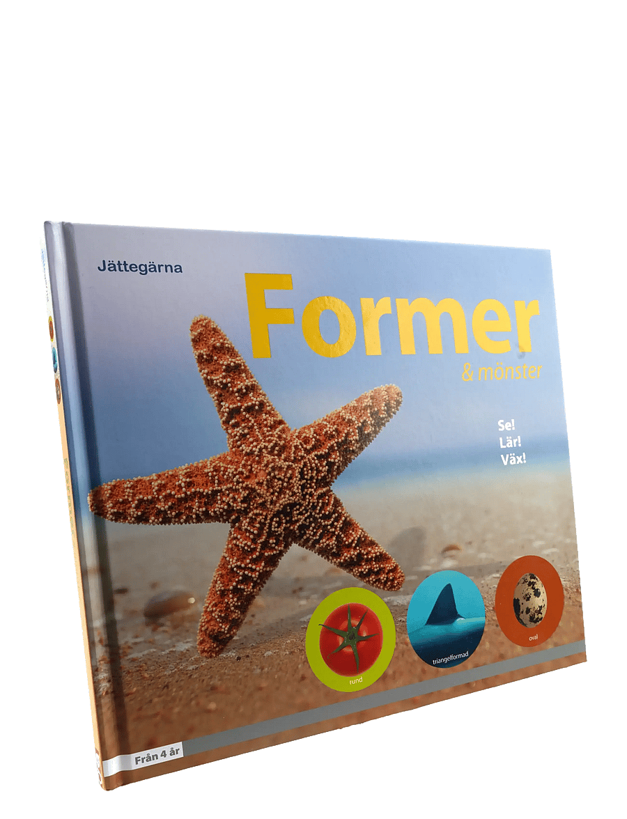 GLOBE - Jättegärna: Former & mönster - pedagogiska barnböcker - boardbook - 1