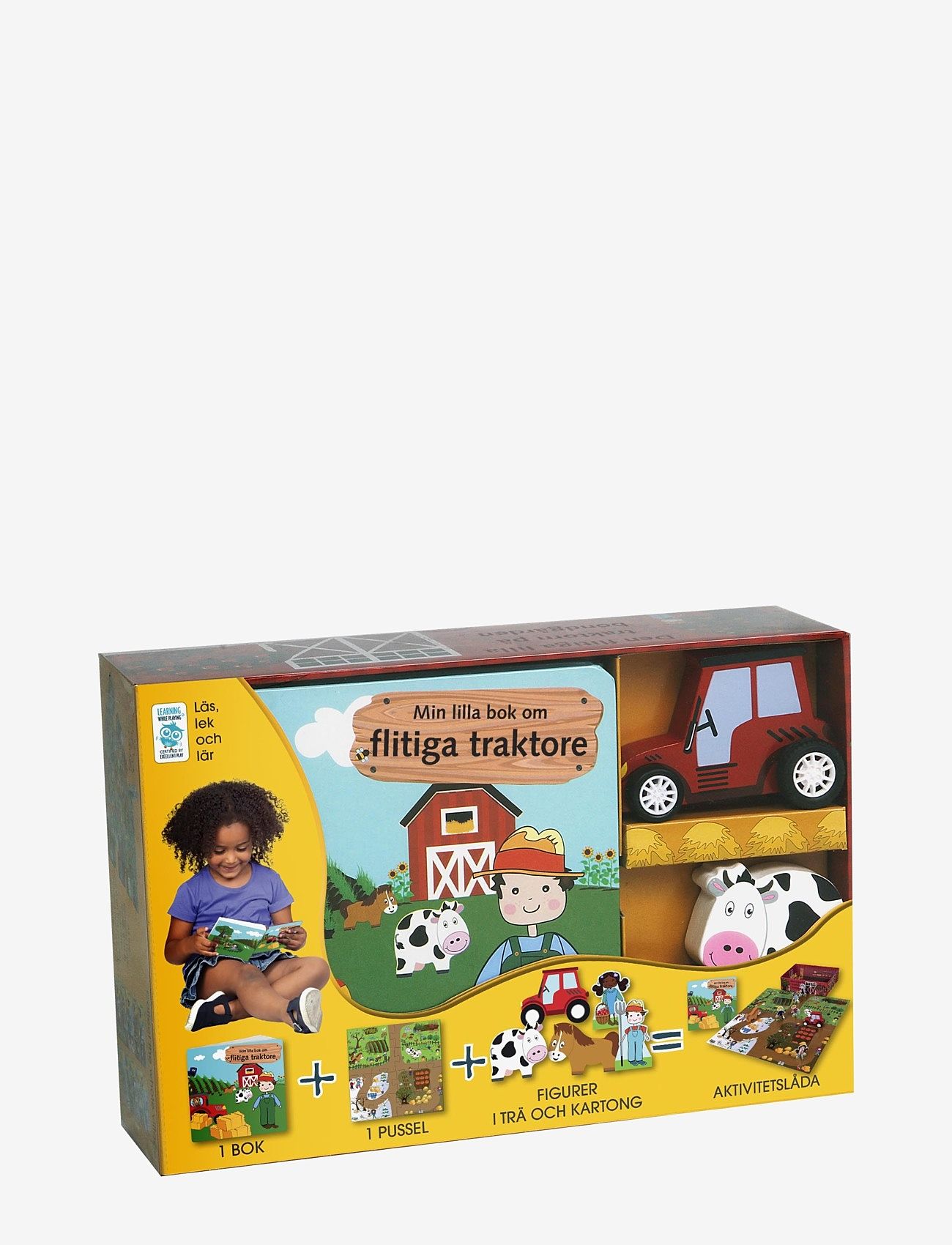 GLOBE - Den flittiga lilla traktorn - klassische puzzles - box - 0