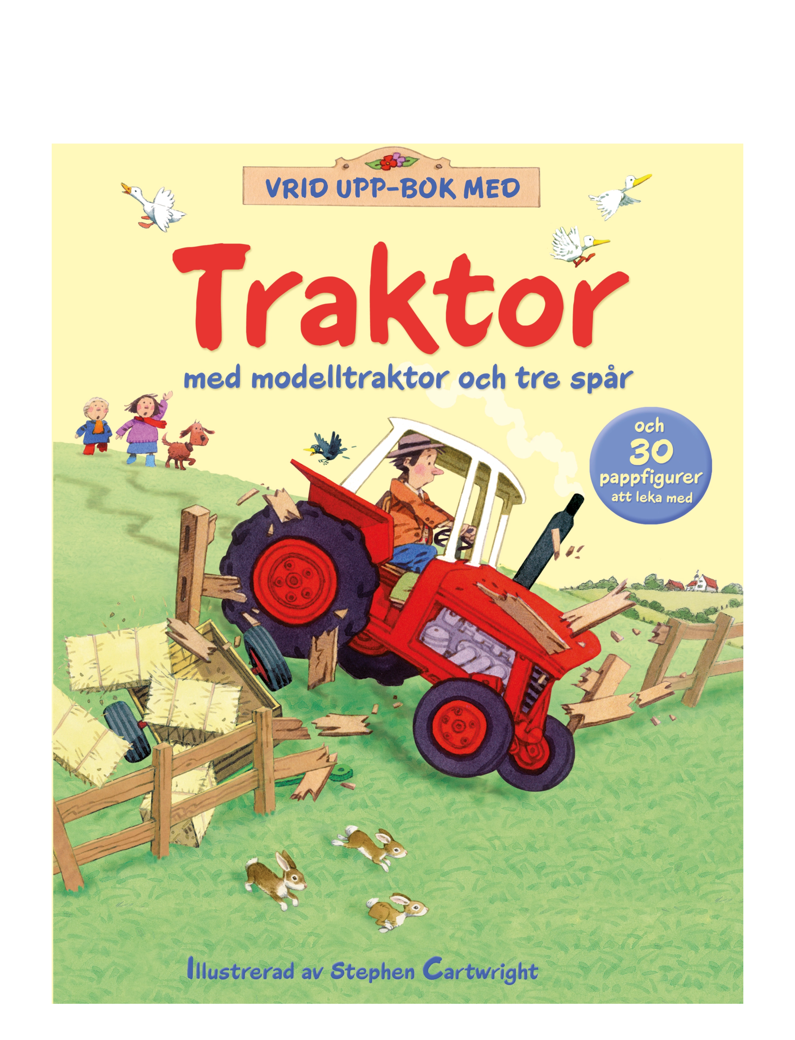 GLOBE Vrid Upp-Bok Med Traktor, Børn, Legetøj, Multi/mønstret, Str: 24.5X31.3X5.1