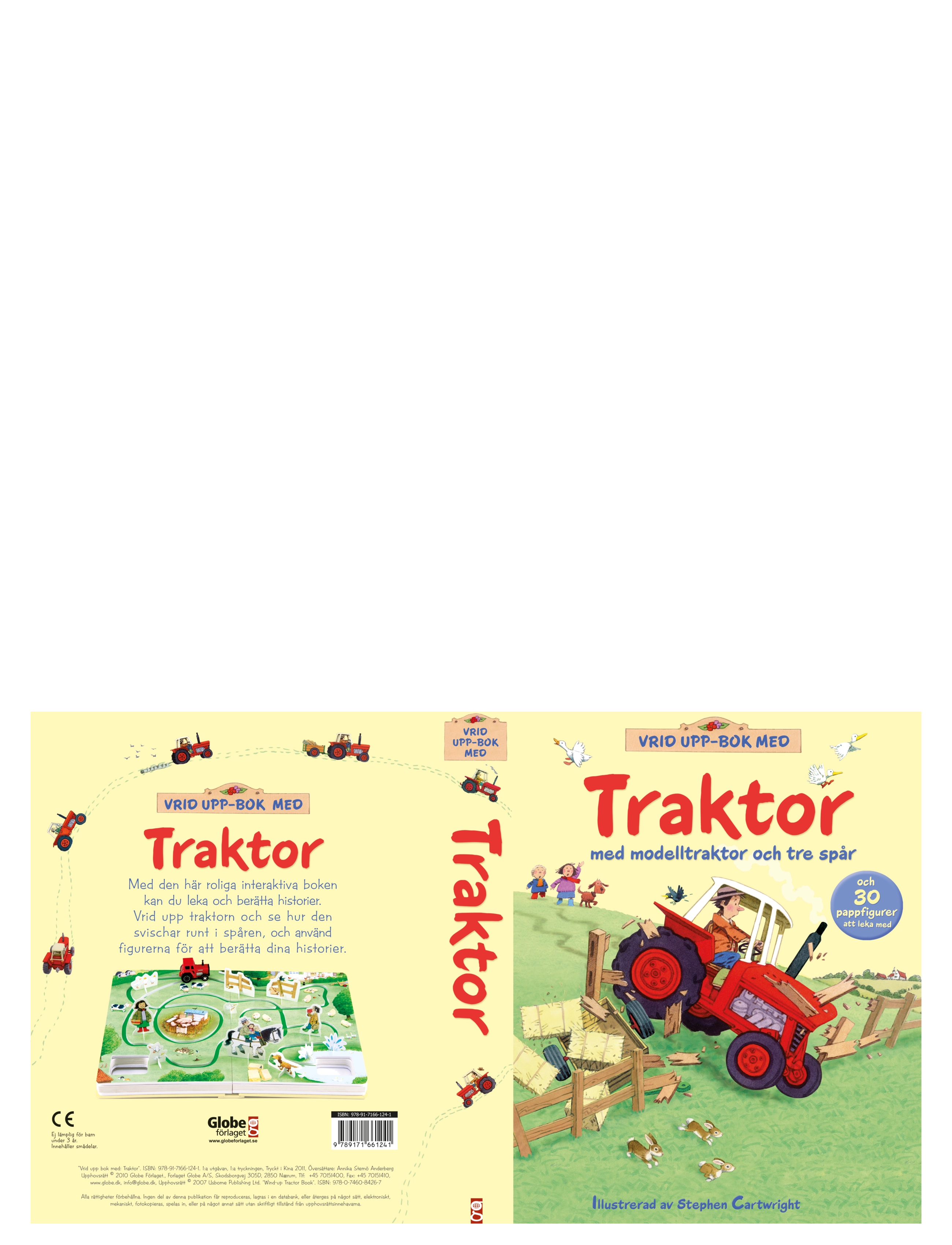 GLOBE - Vrid upp-bok med Traktor - børnebøger - boardbook - 1