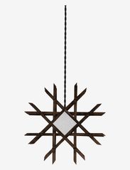 Globen Lighting - Christmas Star Lea - julebelysning - brown/white - 0