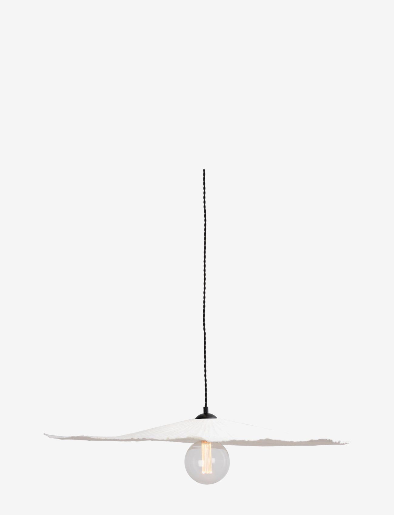Globen Lighting Pendellampe Tropez 82, Pendellampe, Hvid, Str: Ø 82 cm