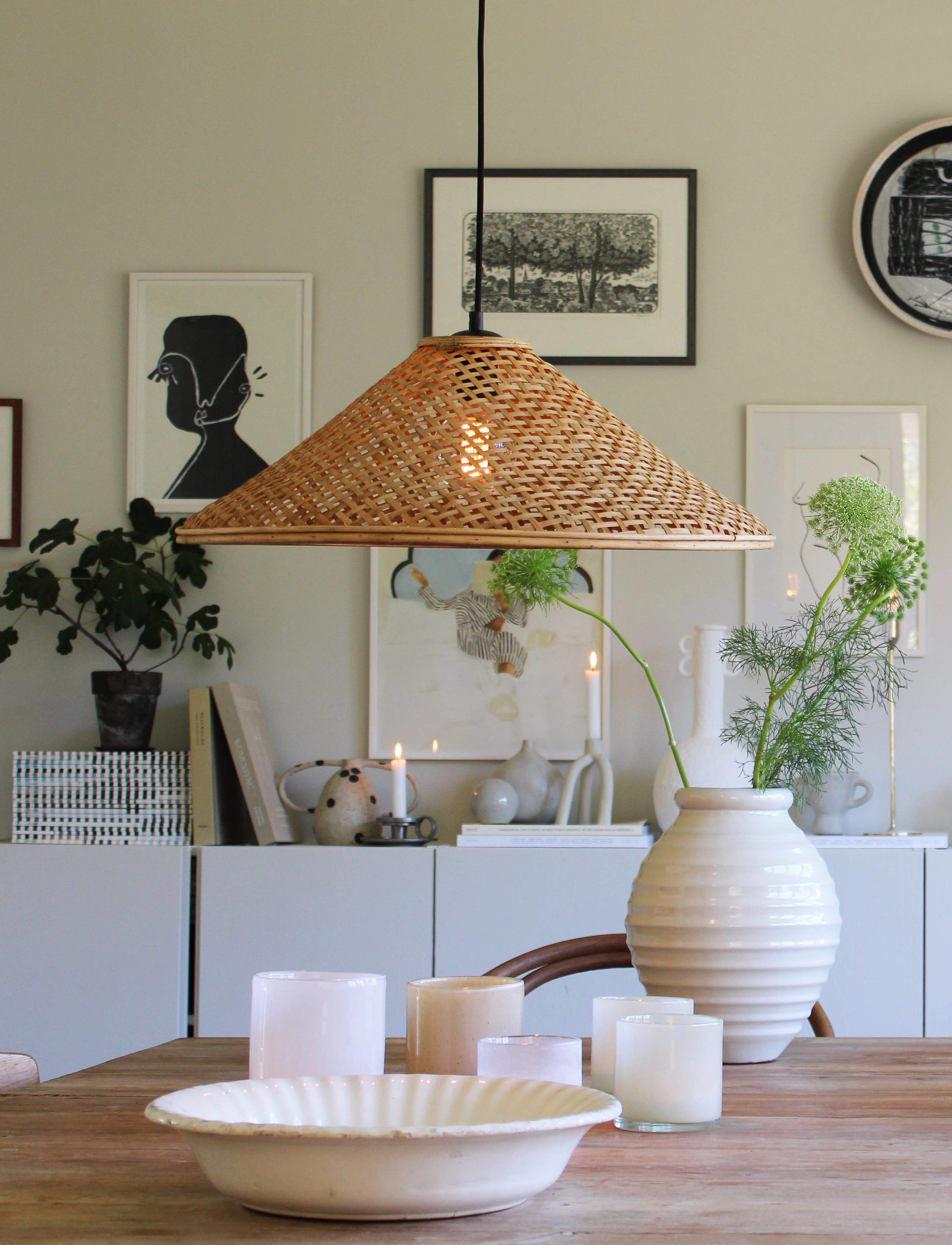 Globen Lighting Skærm Jakarta 55, Ø 55 cm x Lighting, Braun - Lamp Shades, Homeware