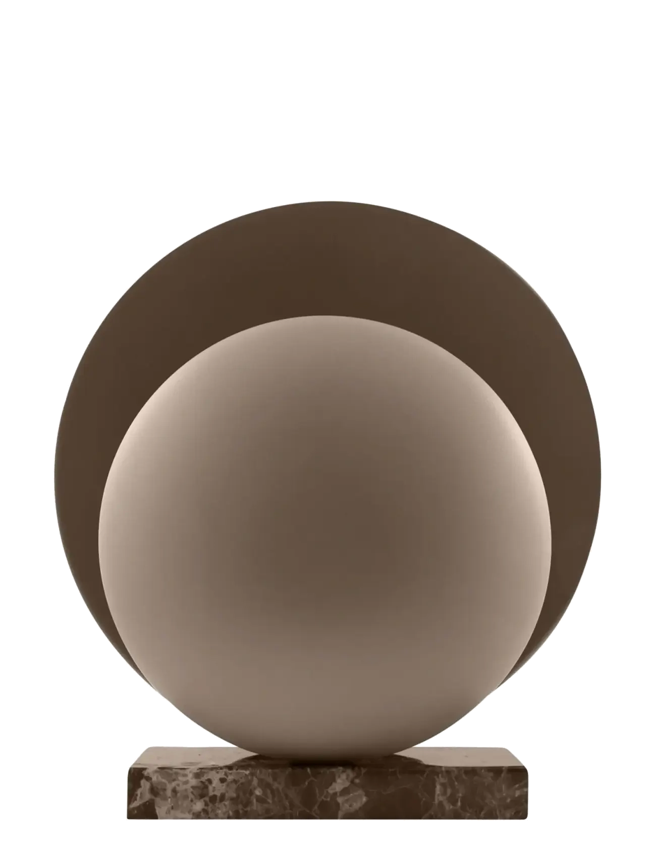 Globen Lighting Table Lamp Orbit Mocha/Brown Marble, Bordlampe, Brun, Str: 30X16X32CM
