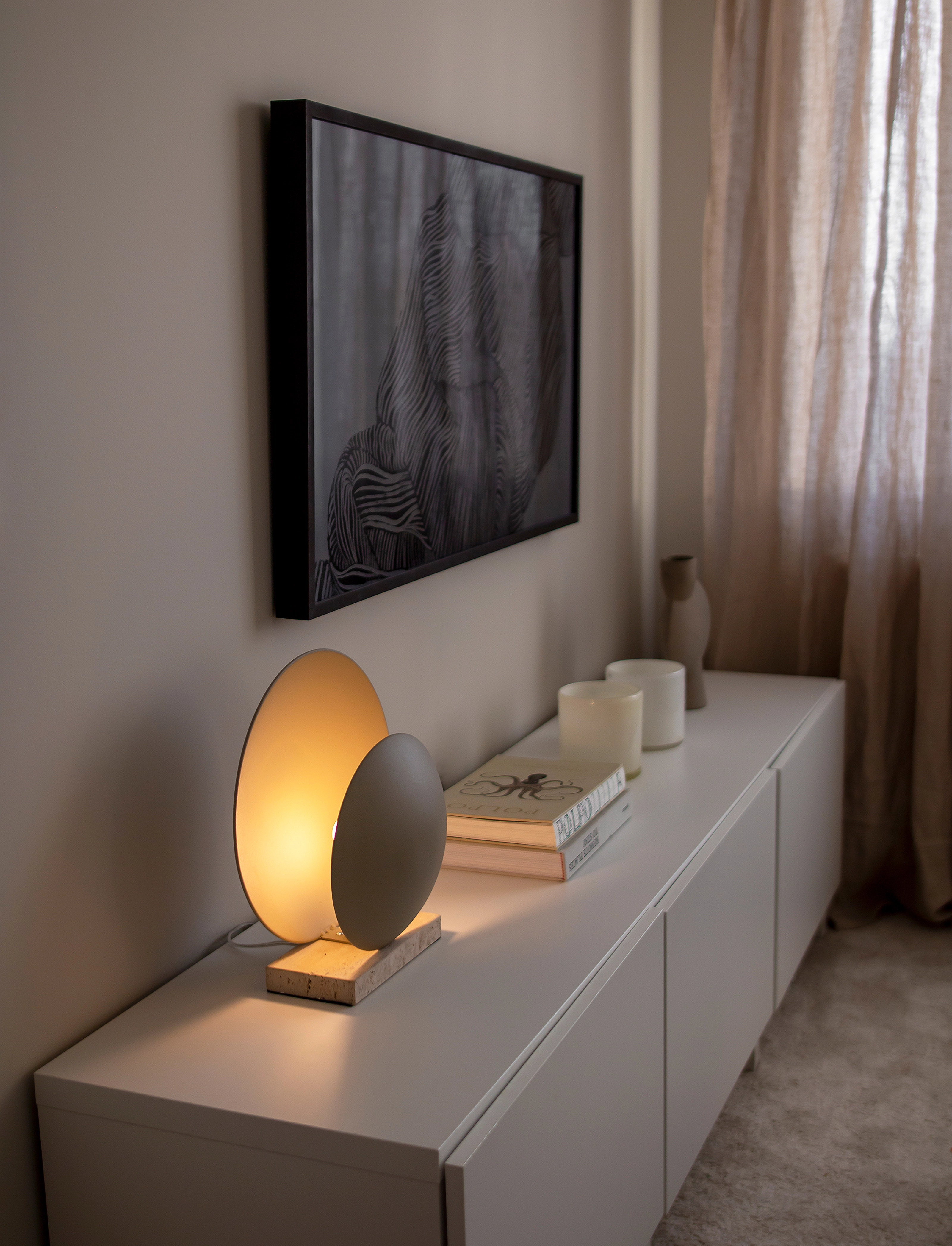 Globen Lighting - Table Lamp Orbit - window lamps - beige - 4