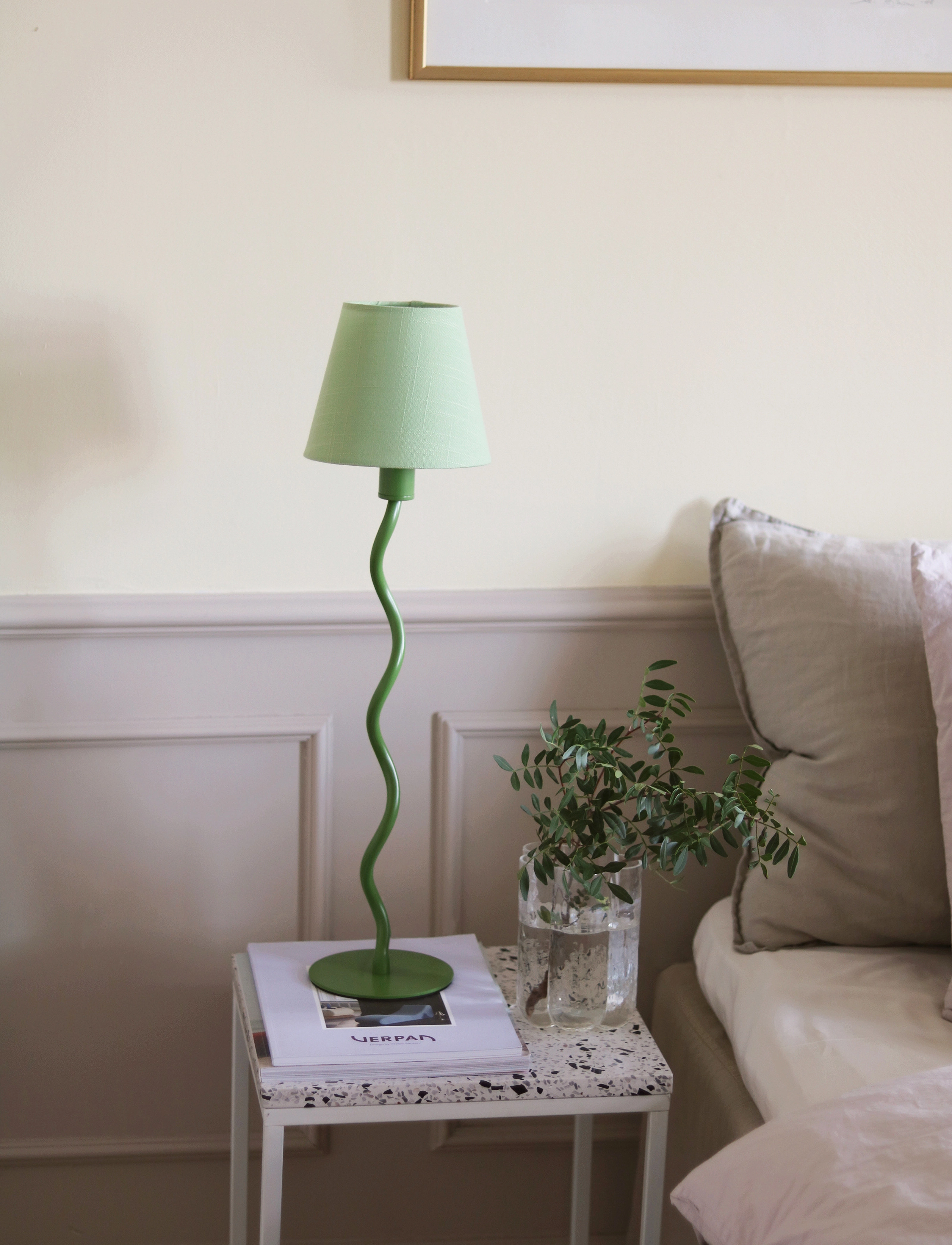 Globen Lighting - Table Lamp Base Twist 50 Black - bordlamper - green - 5