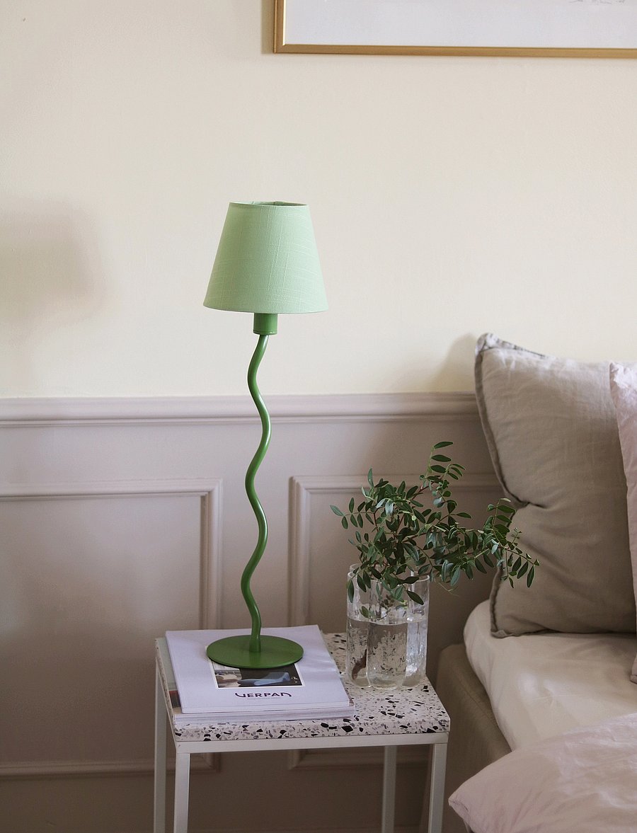 Globen Lighting - Table Lamp Base Twist 50 Yellow - schreibtisch- & tischlampen - green - 5
