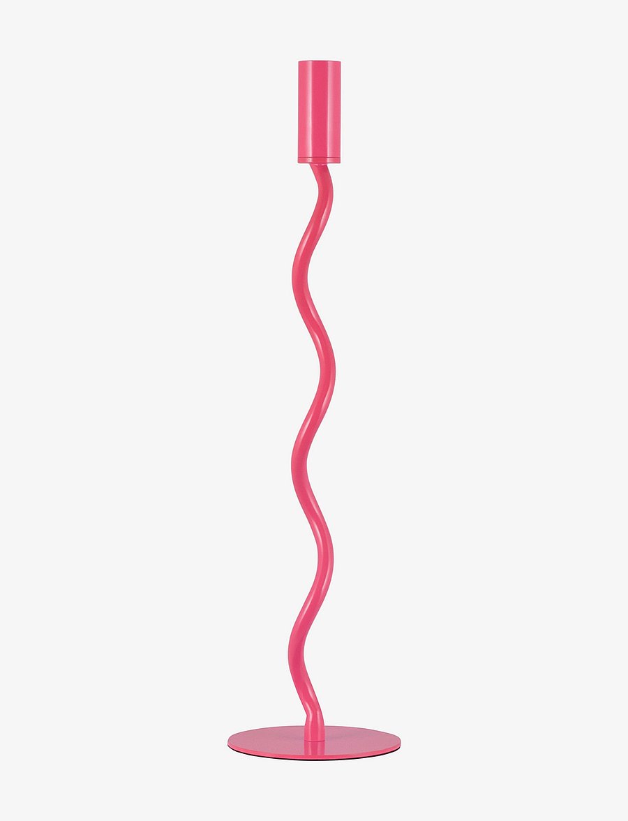 Globen Lighting - Table Lamp Base Twist 50 Black - schreibtisch- & tischlampen - pink - 1