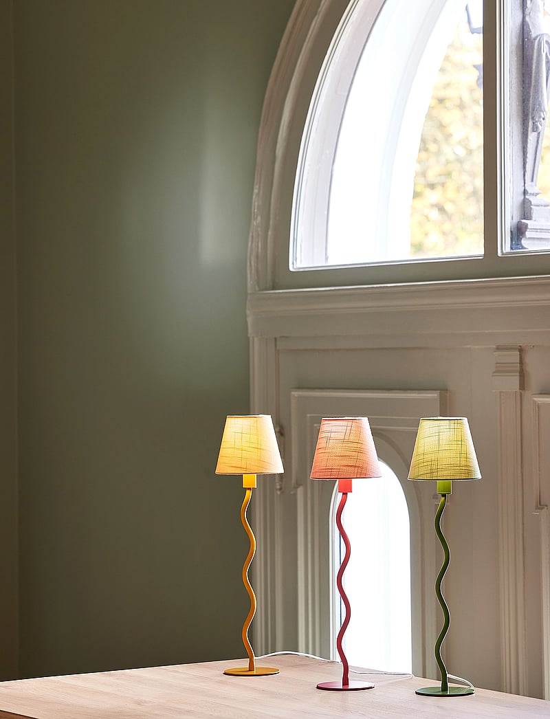 Globen Lighting - Table Lamp Base Twist 50 Green - schreibtisch- & tischlampen - pink - 5