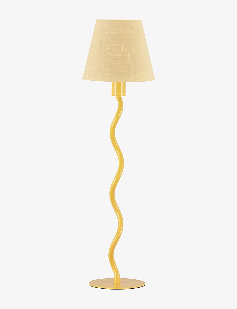 Globen Lighting - Table Lamp Base Twist 50 Green - schreibtisch- & tischlampen - yellow - 1
