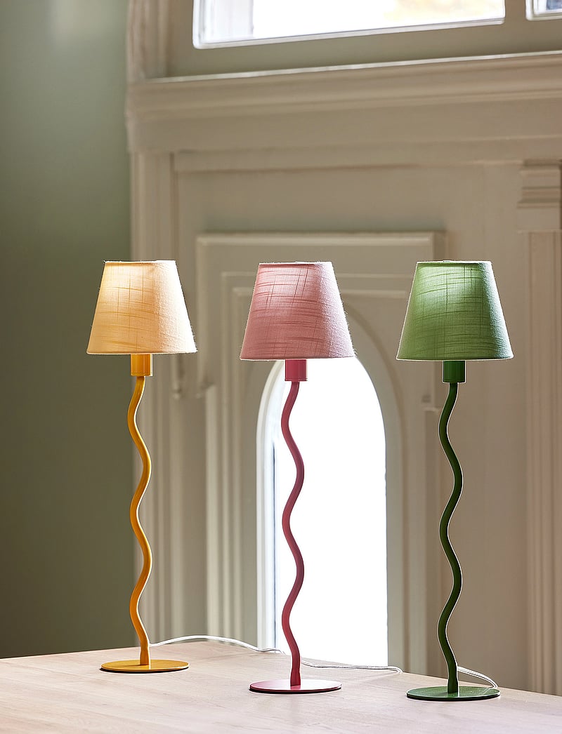Globen Lighting - Table Lamp Base Twist 50 Green - schreibtisch- & tischlampen - yellow - 5