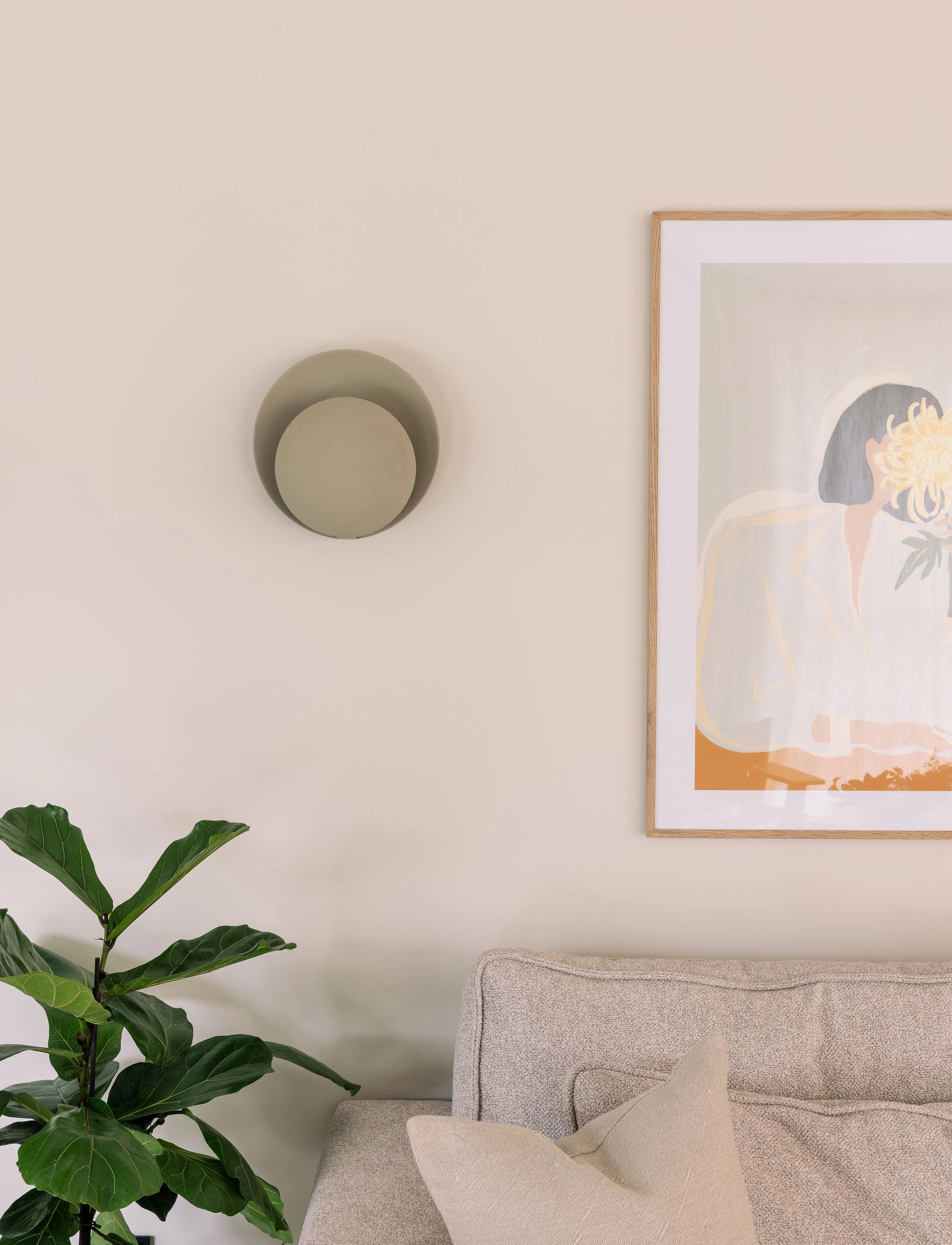 Globen Lighting Orbit-Væglampe, H30, Lamps, Beige - Wall Homeware