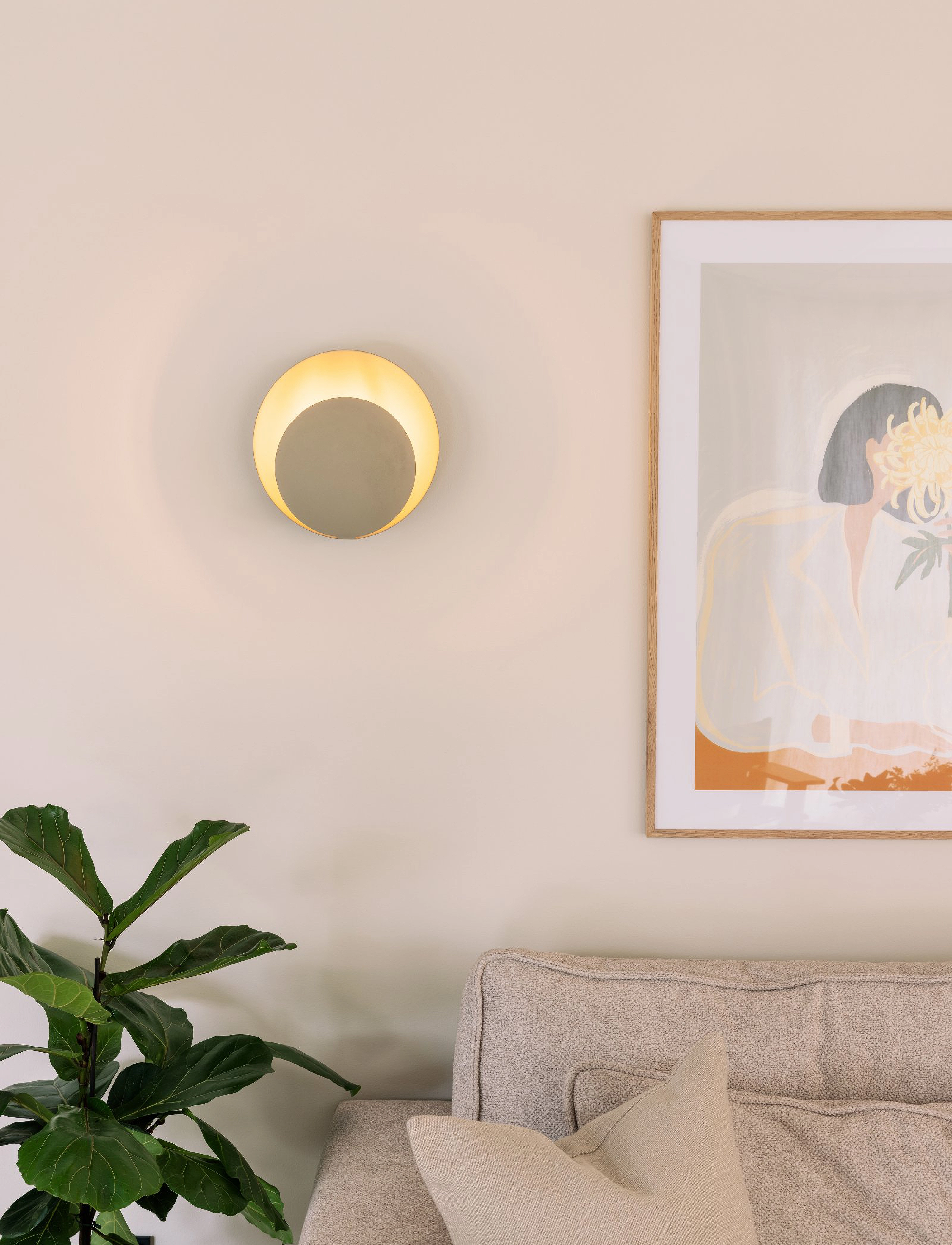 Globen Lighting - Orbit-væglampe - væglamper - beige - 3