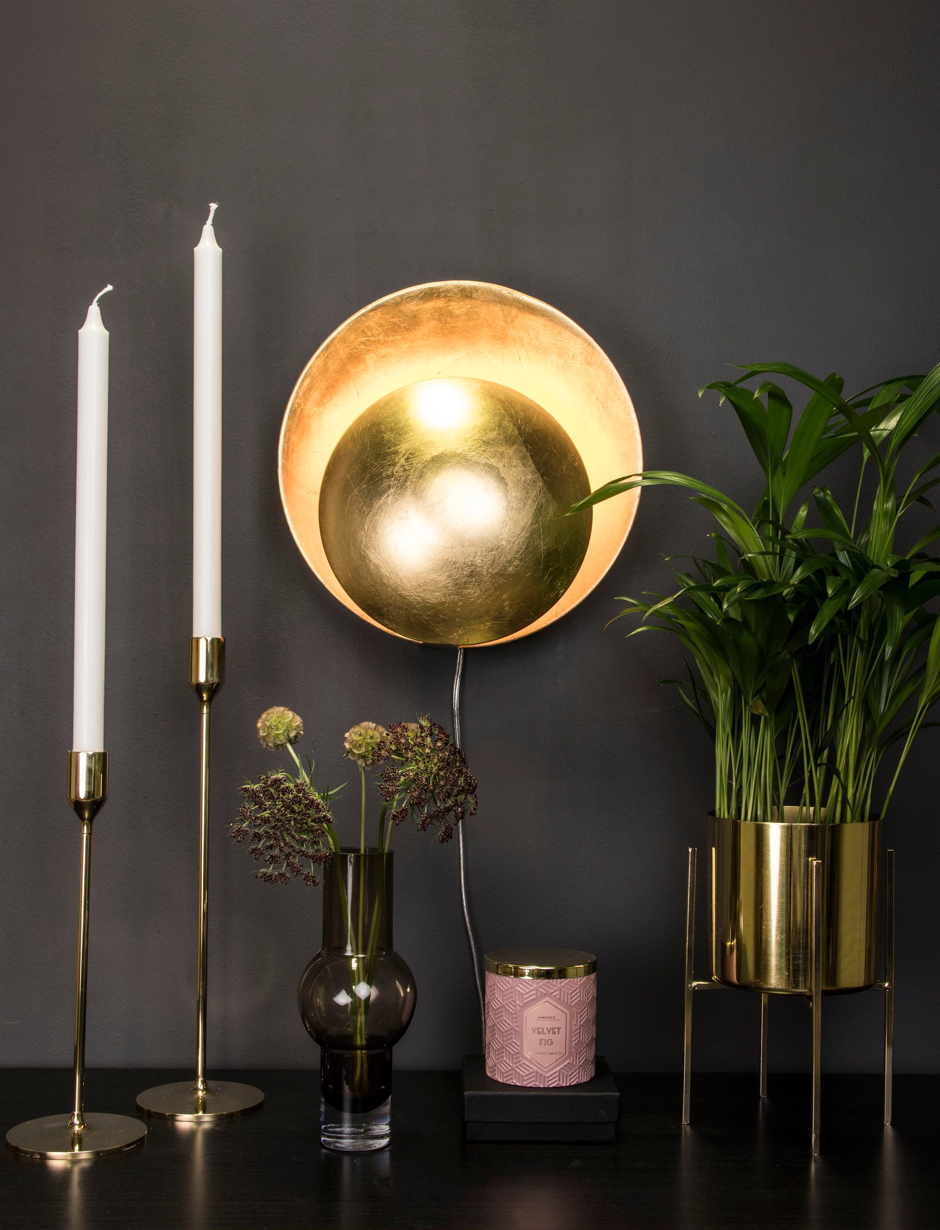 Globen Lighting Orbit-Væglampe, One Size, Lamps, Gold - Wall Homeware