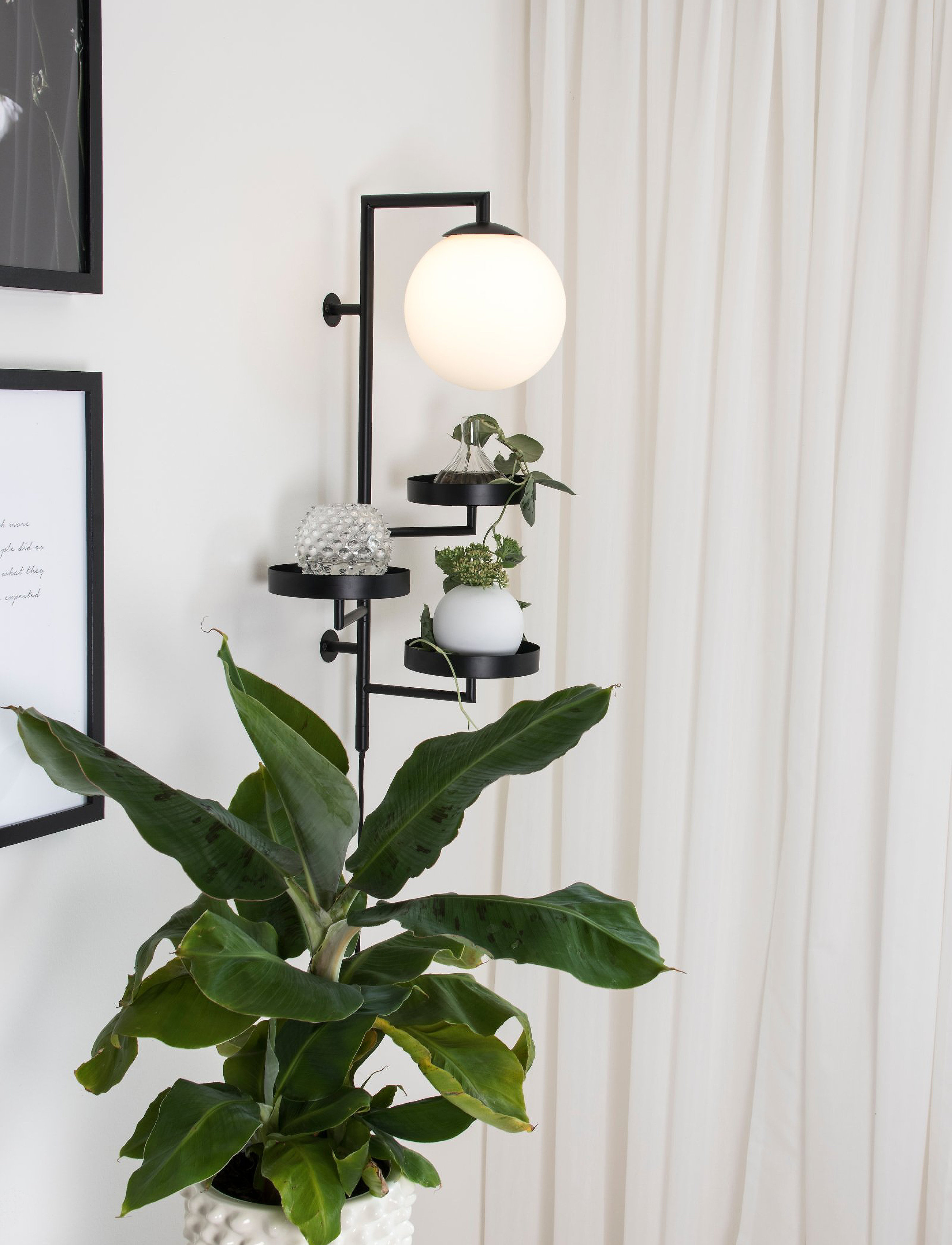 Globen Lighting Væglampe Astoria, One Size, Black, Lamper > Væglamper, Unisex