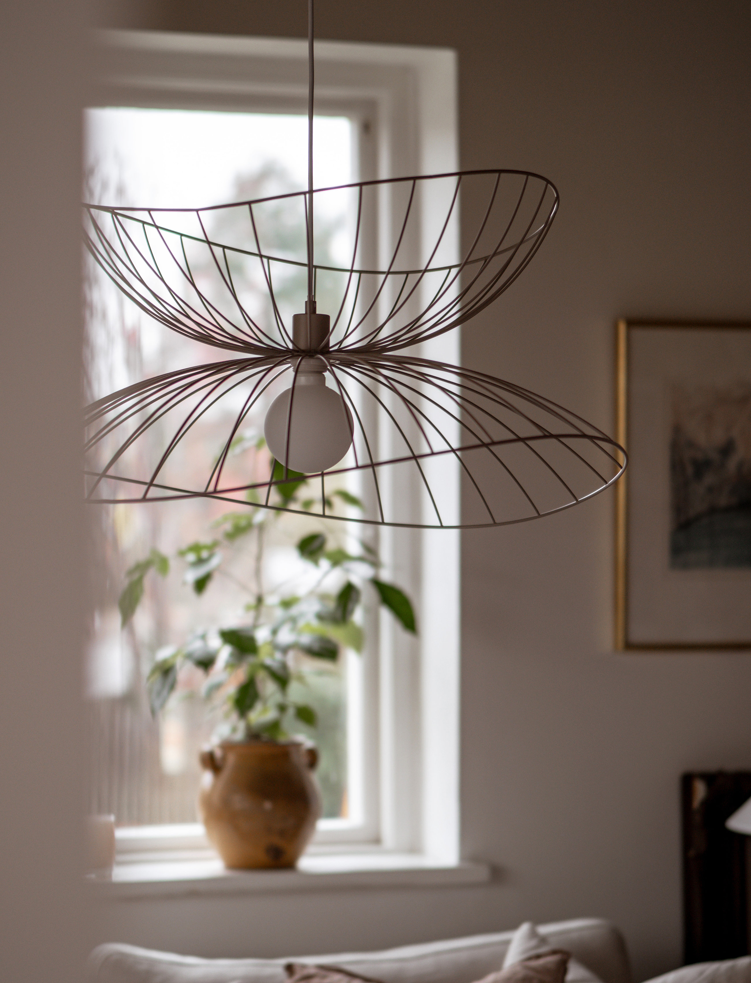 Globen Lighting - Pendant Ray 70 - pendellampen - beige - 3