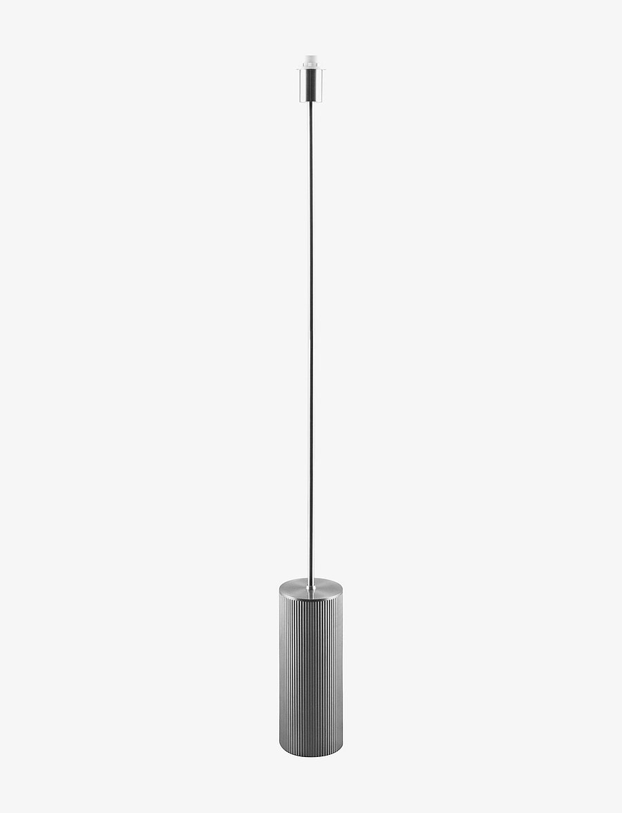 Globen Lighting - Floor Lamp Rib Brushed Brass - põrandalambid - silver - 0