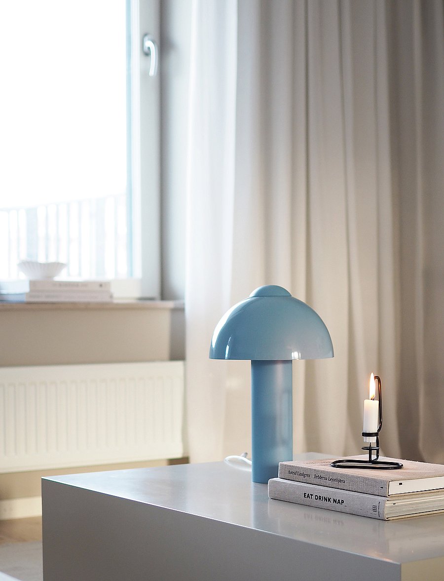 Globen Lighting - Table Lamp Buddy 23 Yellow - schreibtisch- & tischlampen - light blue - 2