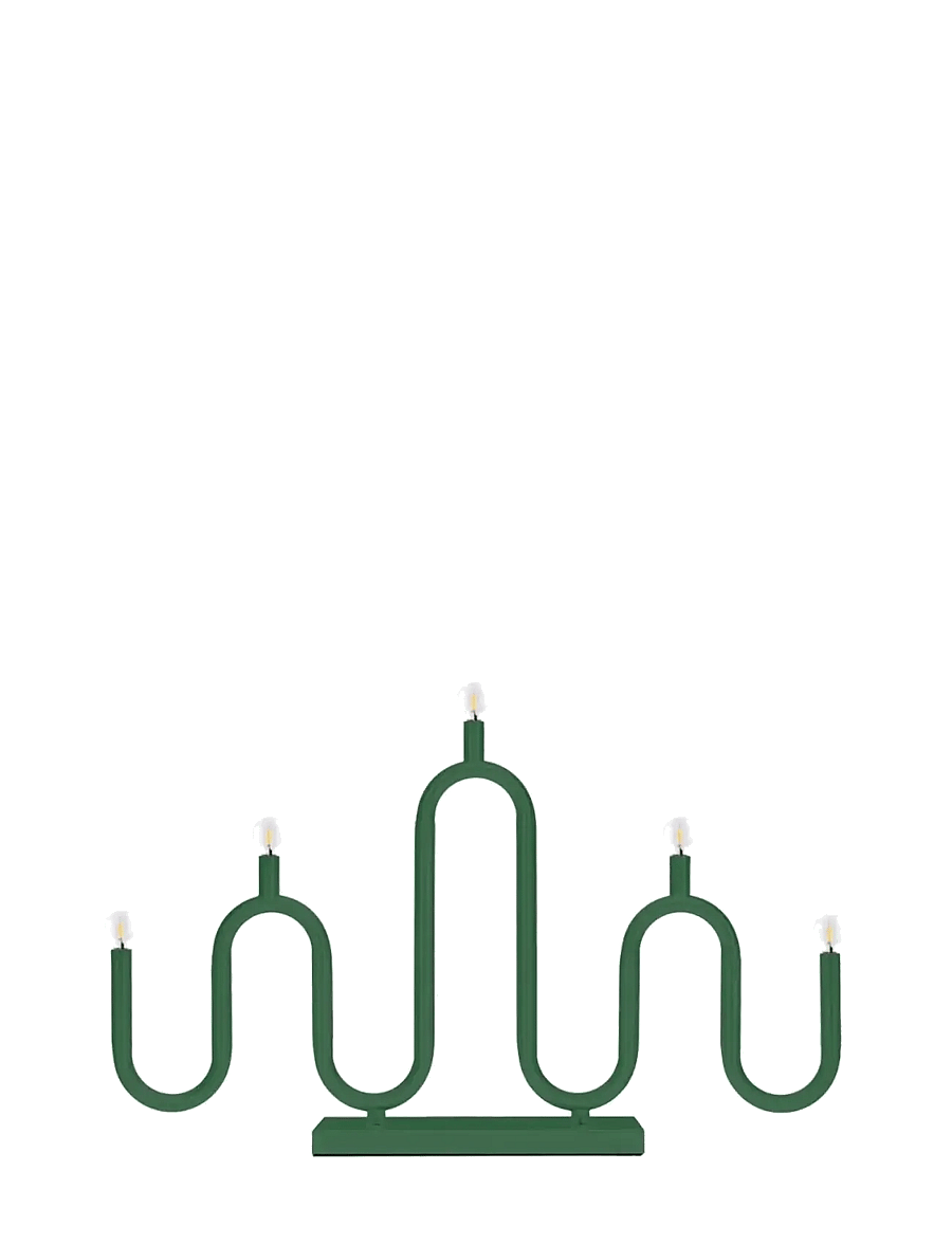 Globen Lighting - Candlestick Noel 5 - green - 0
