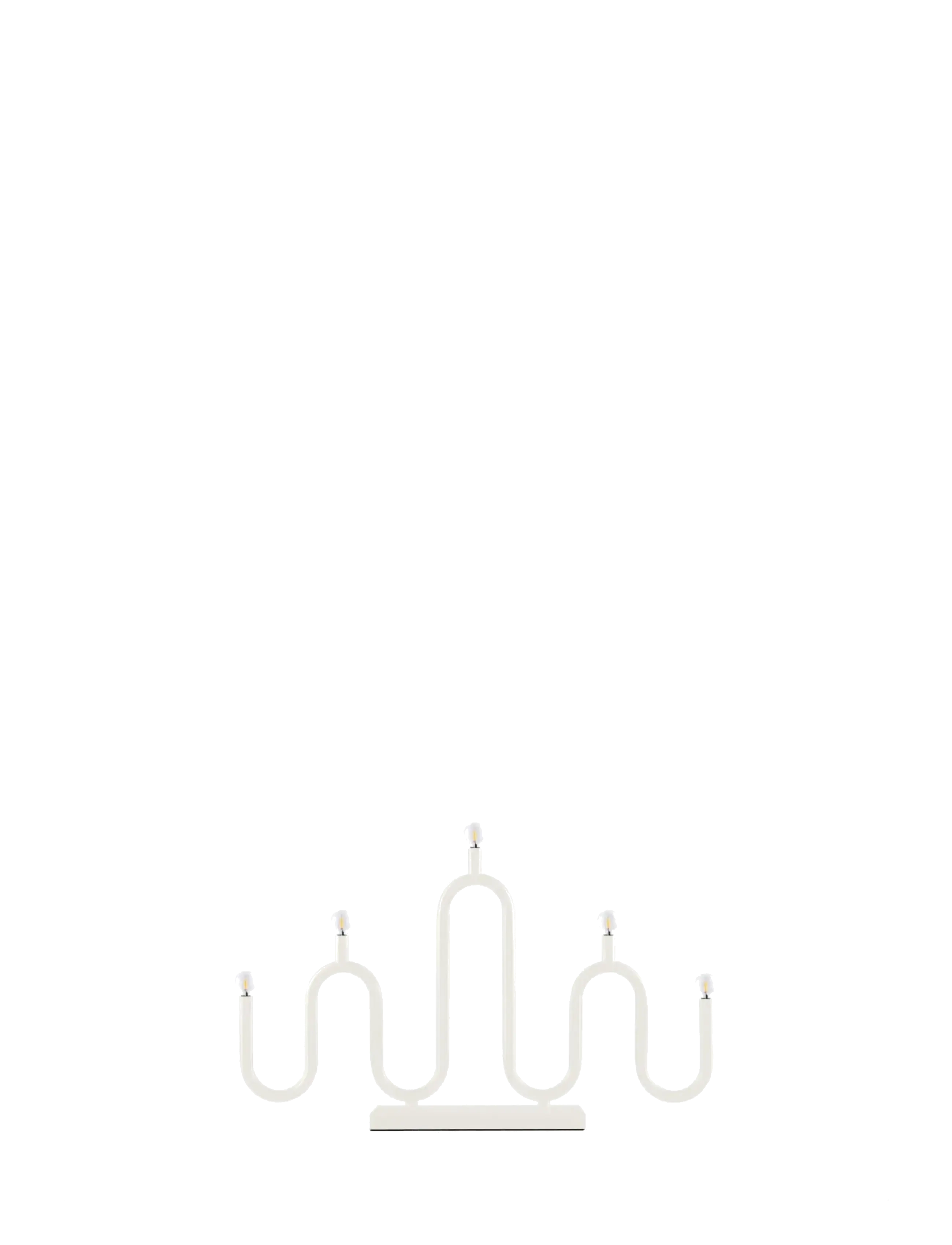 Candlestick Noel 5 Ivory - IVORY