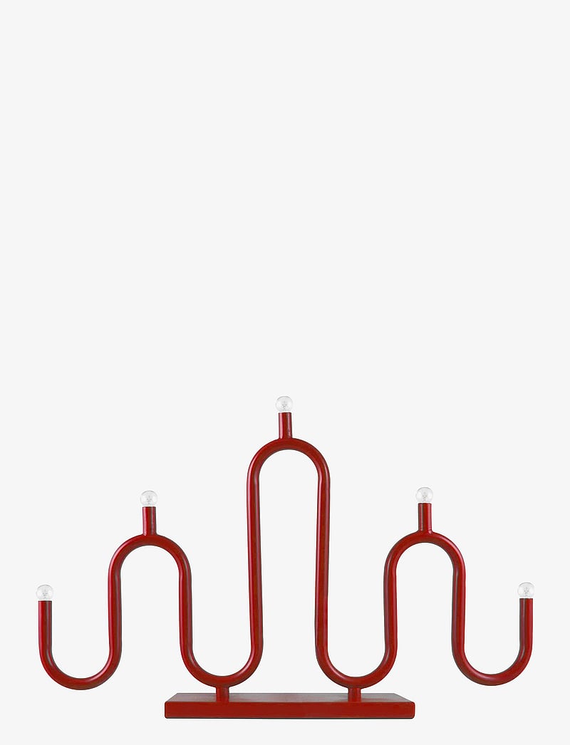 Globen Lighting - Candlestick Noel 5 Ivory - jõuluvalgustus - red - 0