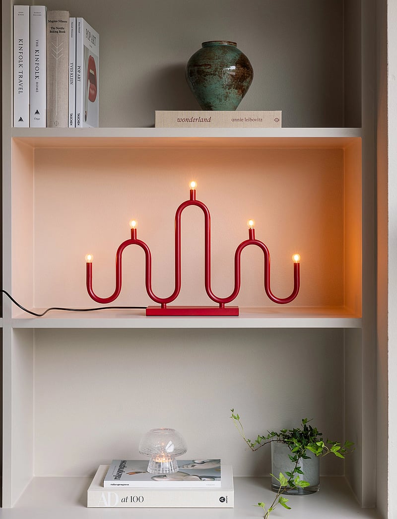 Globen Lighting - Candlestick Noel 5 Ivory - jõuluvalgustus - red - 1