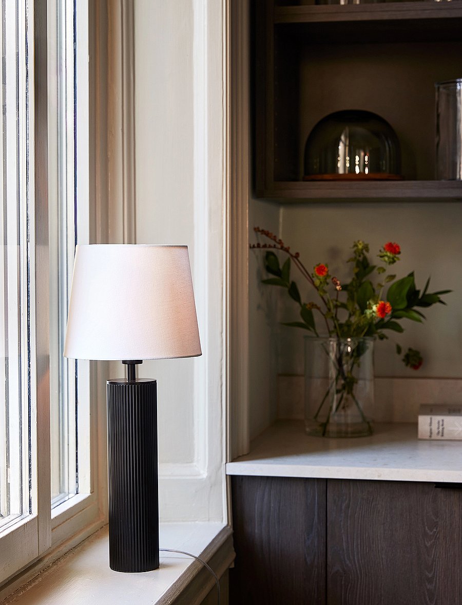 Globen Lighting - Table Lamp Rib 8 Black - schreibtisch- & tischlampen - black - 0