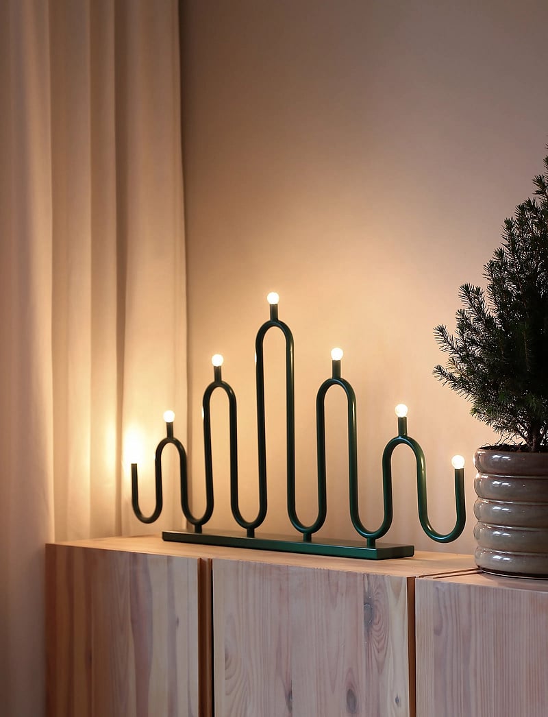 Globen Lighting - Candlestick Noel 7 - julegavetips - green - 4
