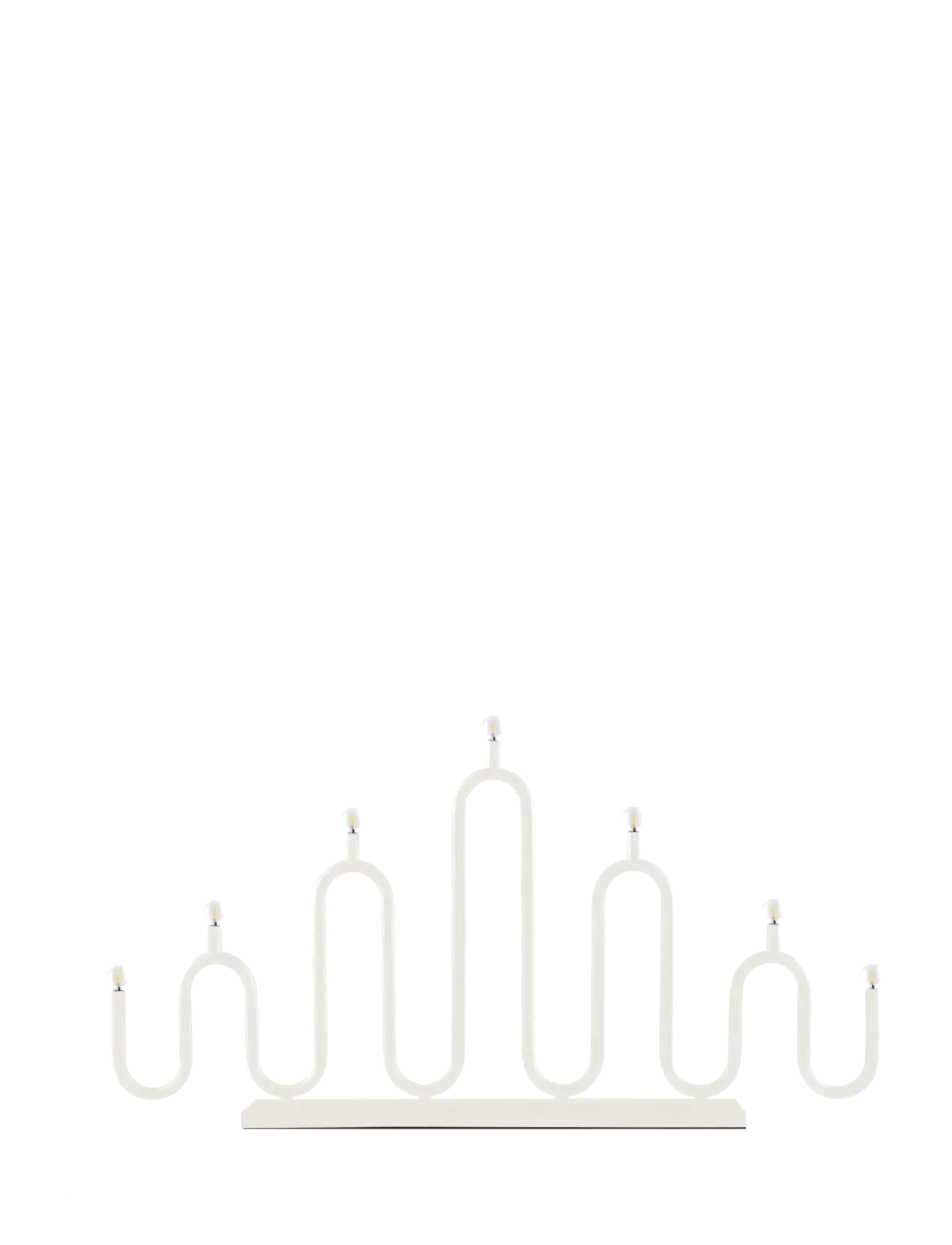 Globen Lighting Candlestick Noel 5 Ivory - Julepynt - IVORY / white