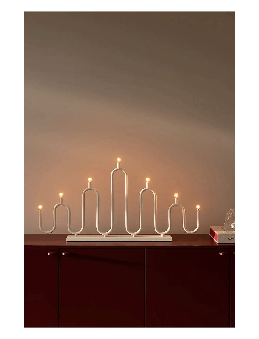 Globen Lighting - Candlestick Noel 7 Ivory - ivory - 1