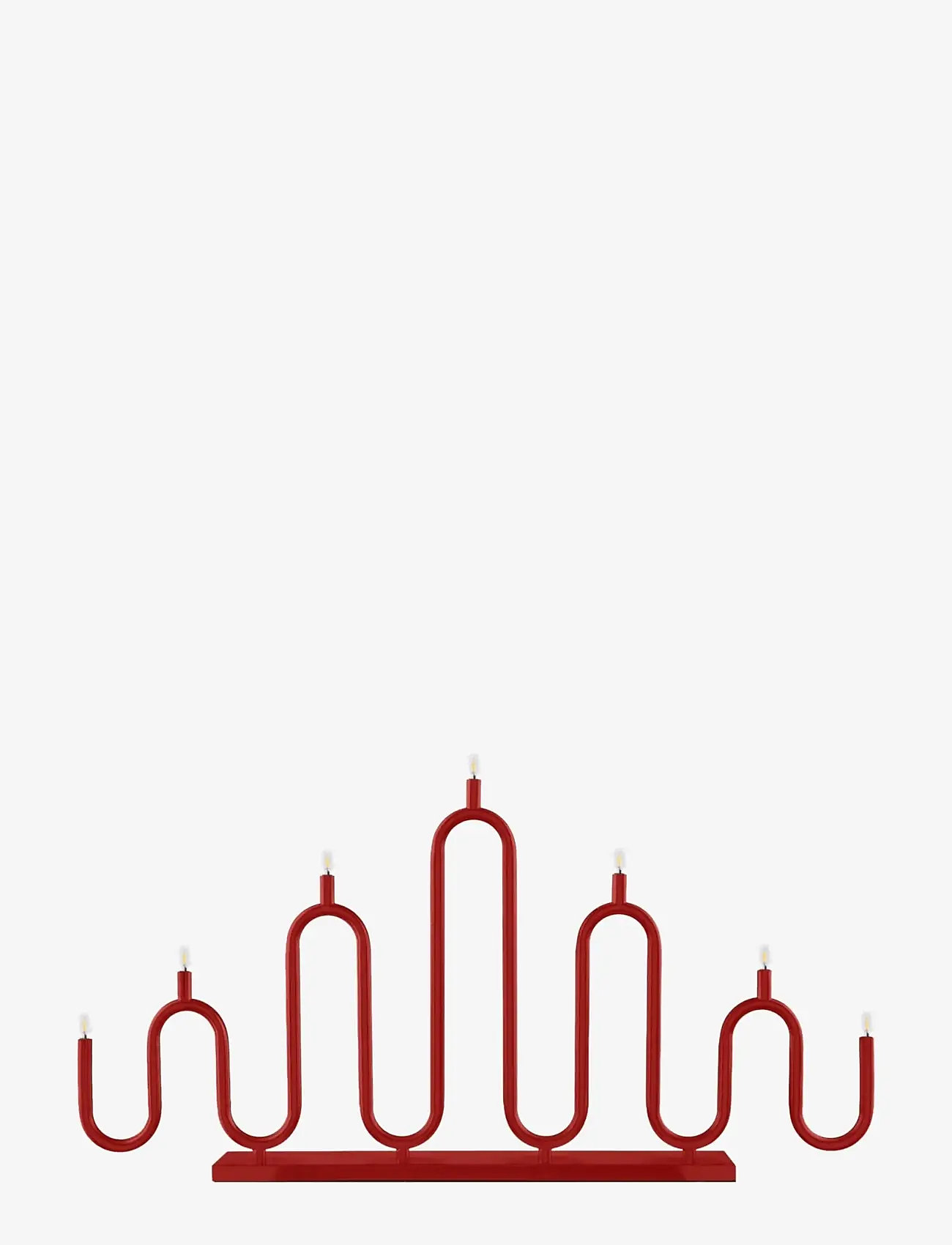 Globen Lighting - Candlestick Noel 7 - adventsleuchter - red - 0