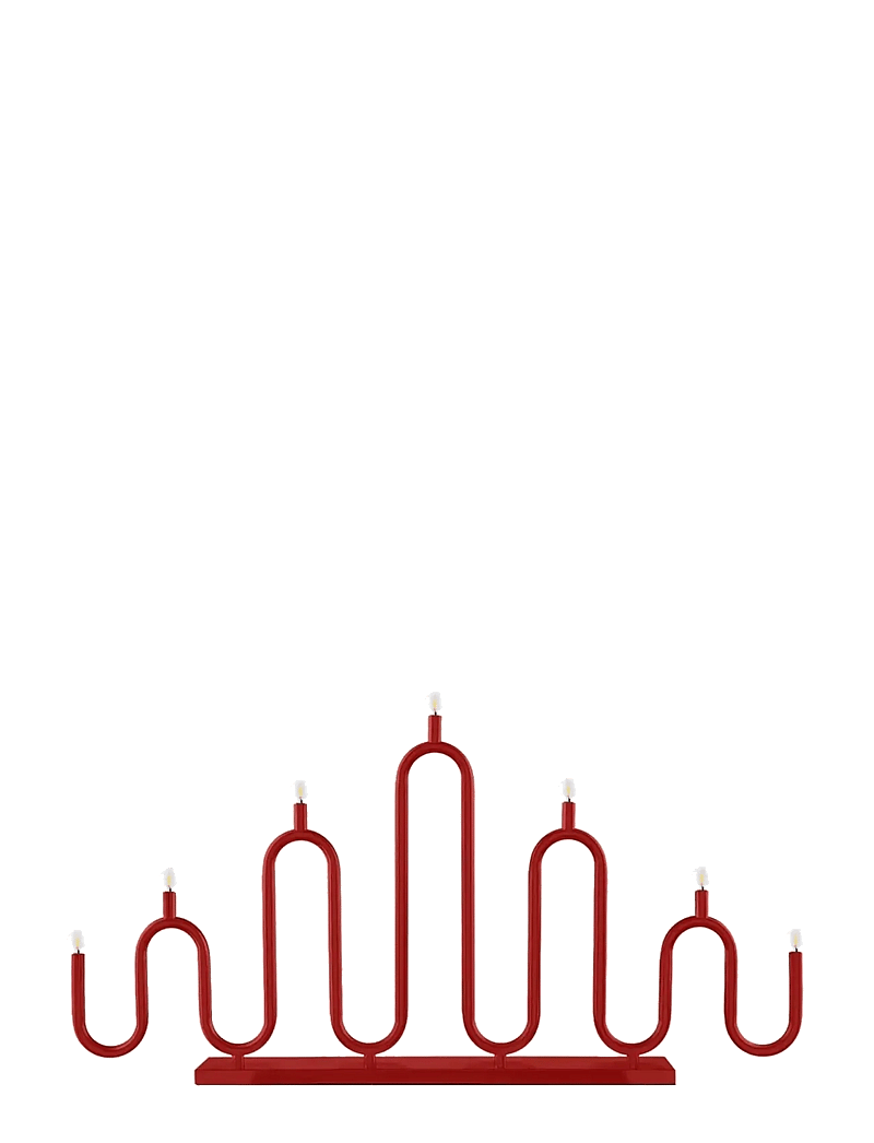 Globen Lighting - Candlestick Noel 7 - adventsleuchter - red - 0
