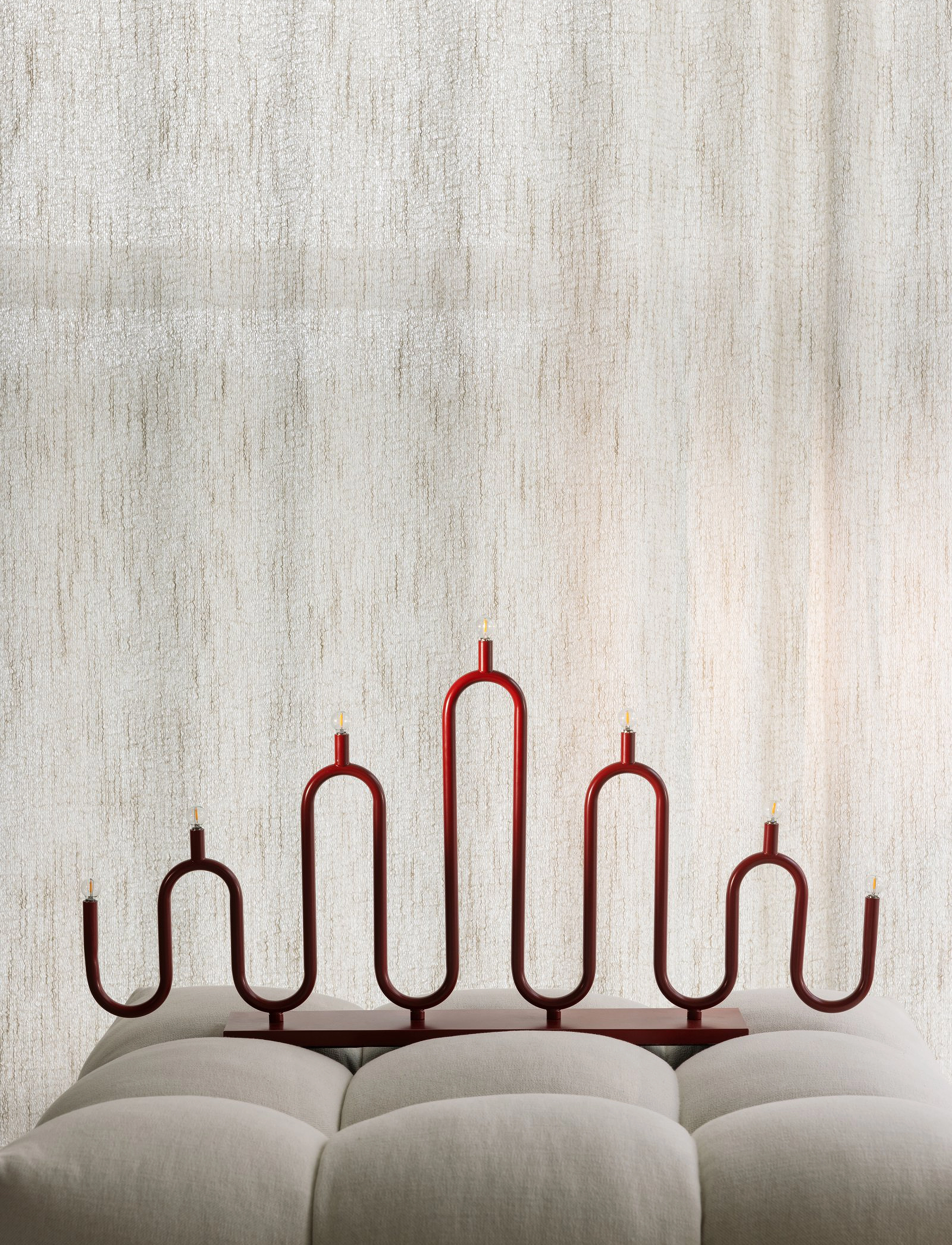 Globen Lighting Adventslysestage Noel 7 Grøn, H39 cm, Christmas Lighting, Rot - Electric Advent Candlesticks, Homeware