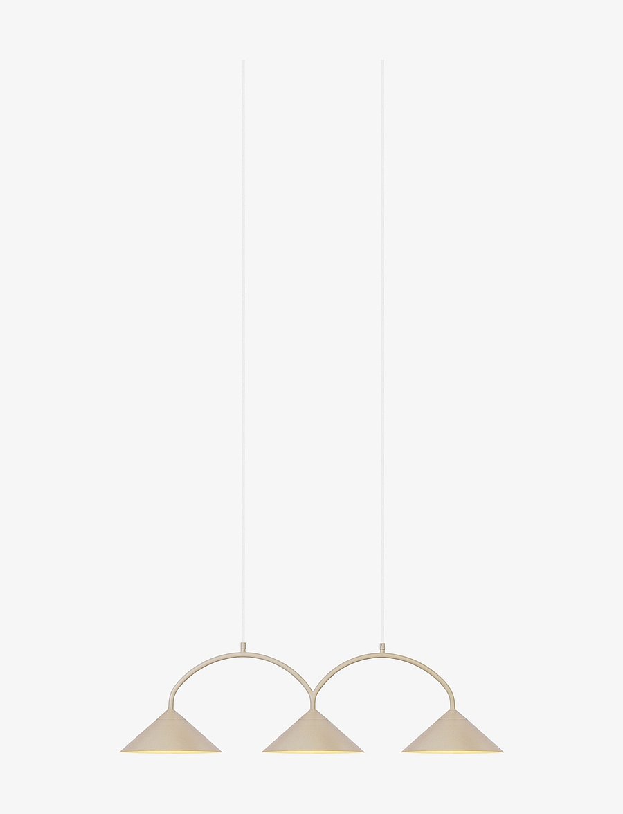 Globen Lighting - Pendant Curve 3 - pendellampen - beige - 0