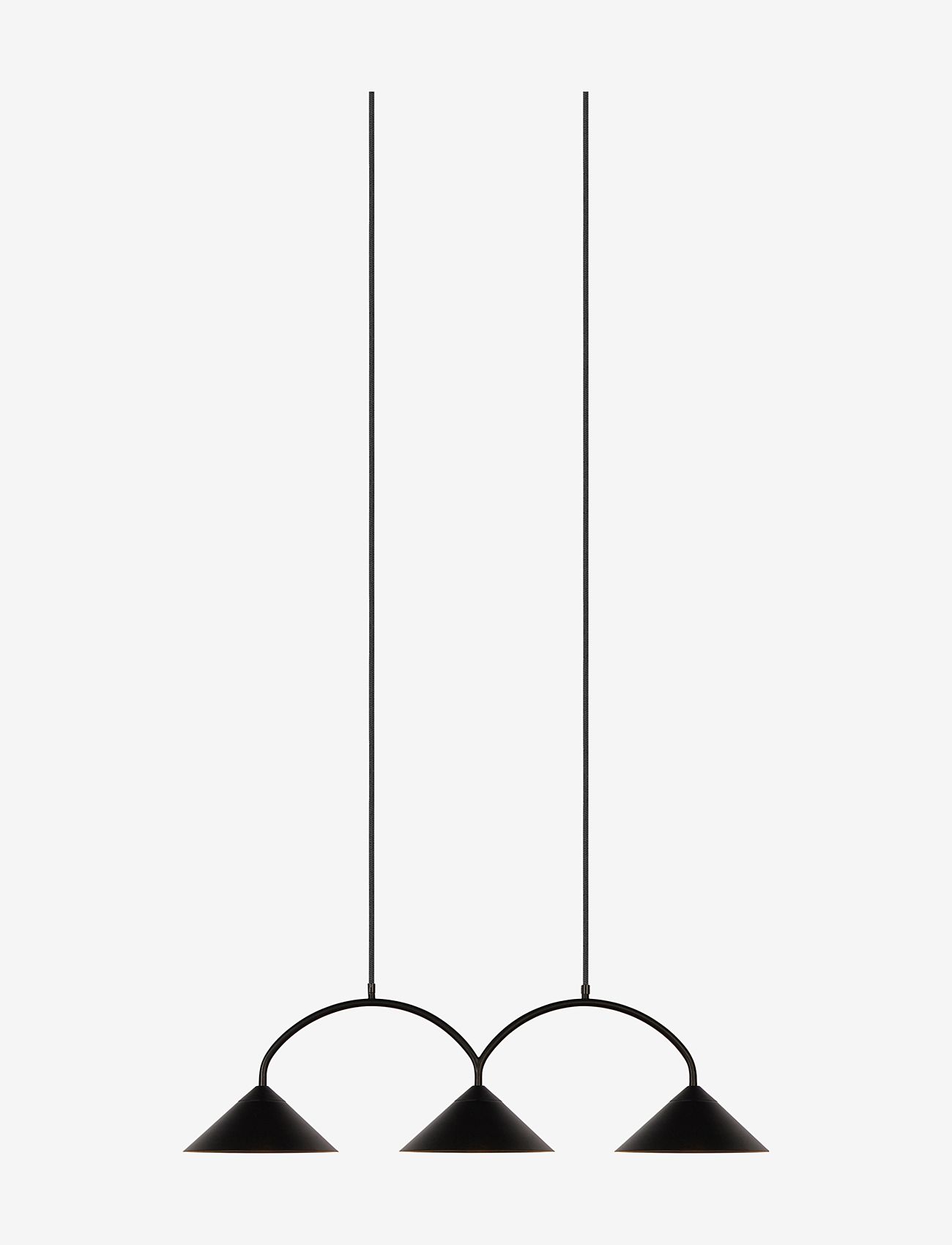 Globen Lighting - Pendant Curve 3 - pendant lamps - black - 0