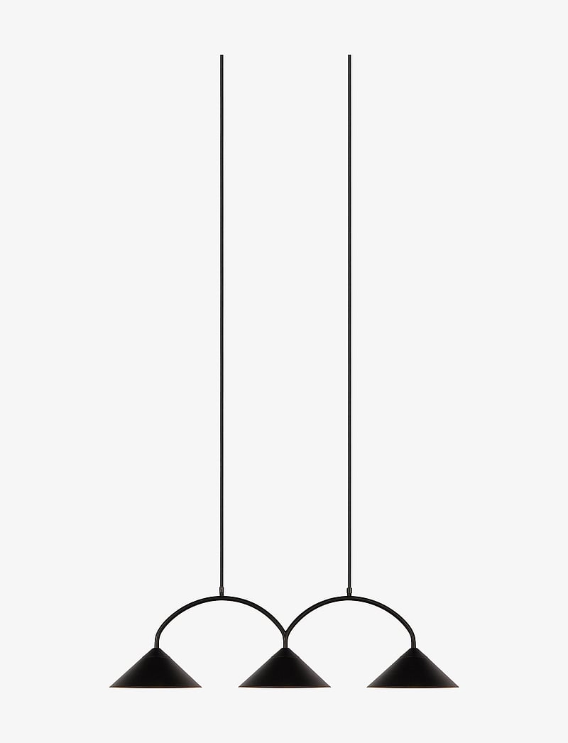 Globen Lighting - Pendant Curve 3 - pendellampen - black - 1