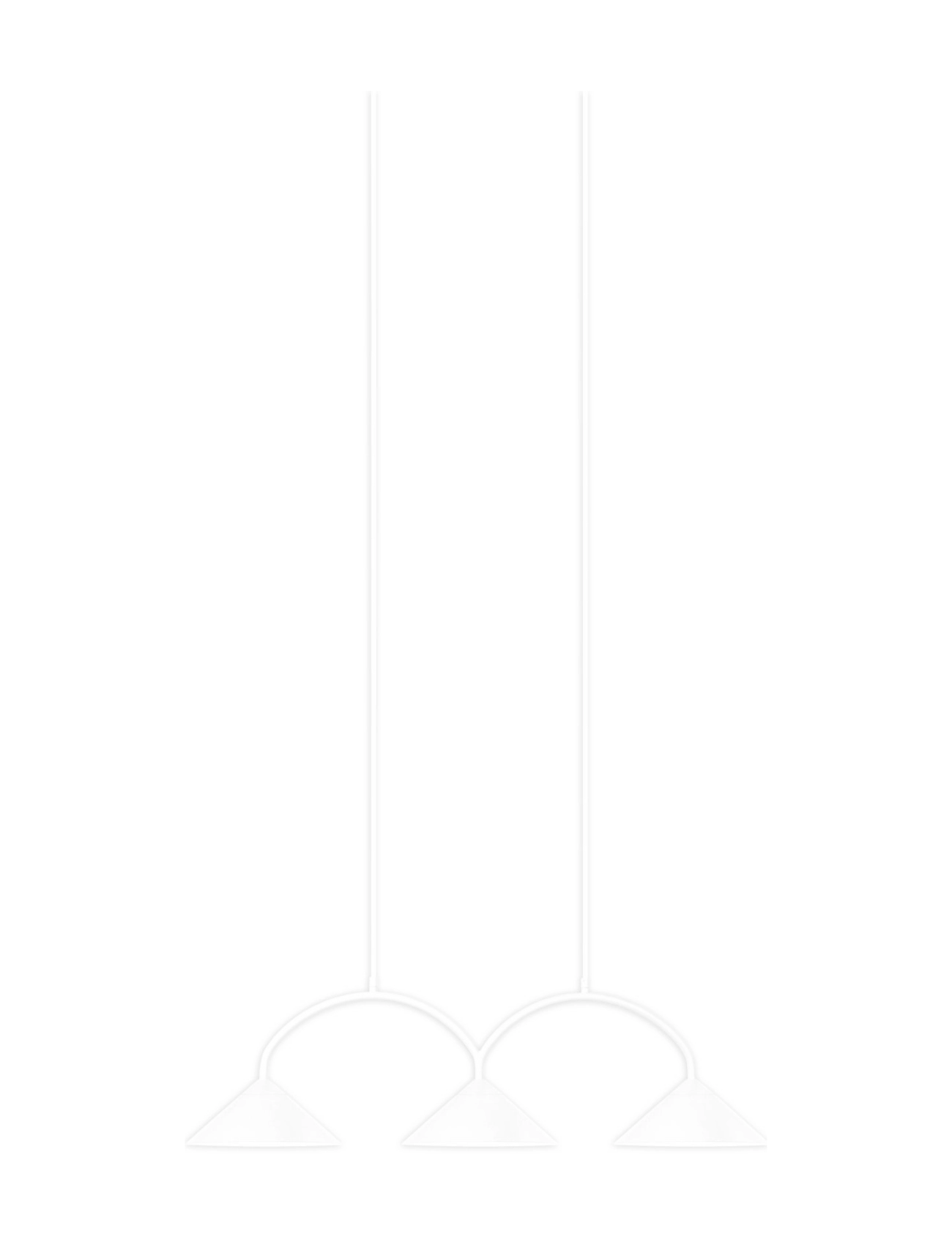 Globen Lighting Pendant Curve 3 - Globen Lighting - WHITE / white