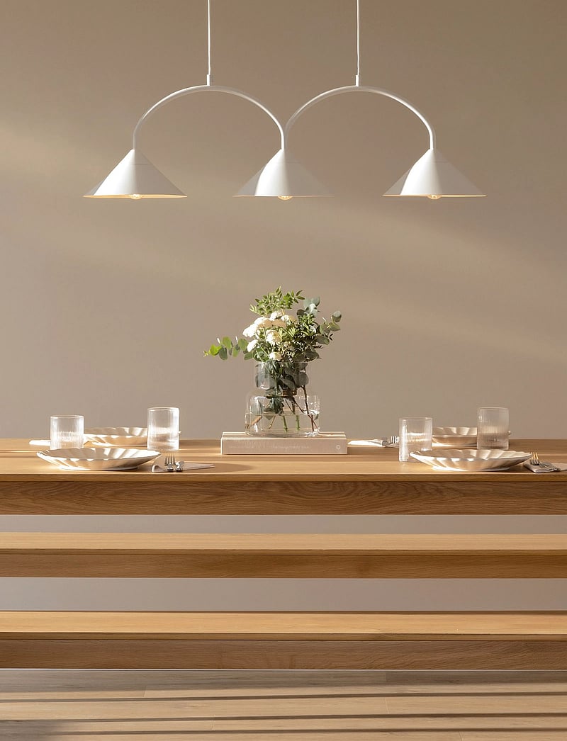 Globen Lighting - Pendant Curve 3 - pendellampen - white - 0