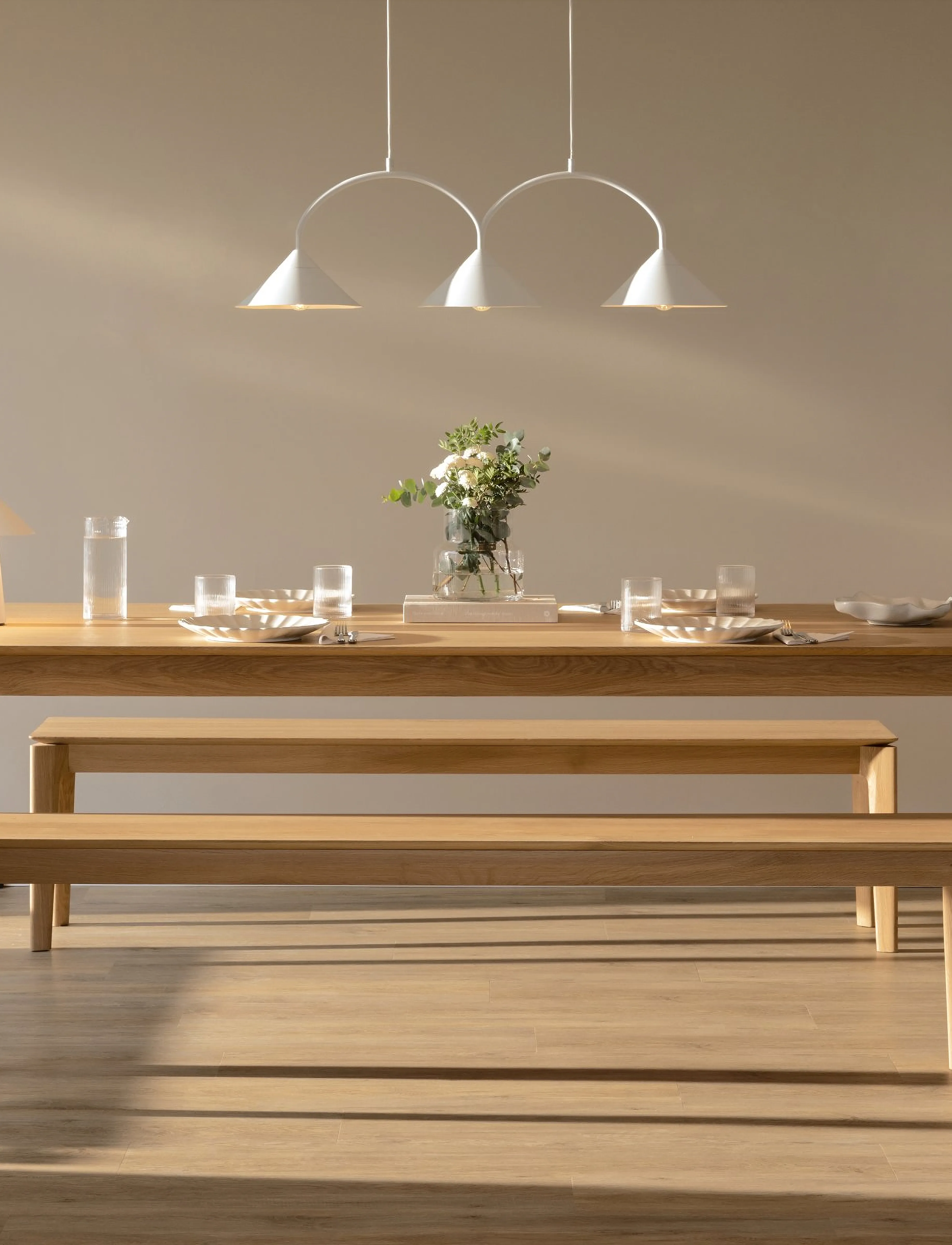 Globen Lighting - Pendel Curve 3 - pendellampor - white - 2