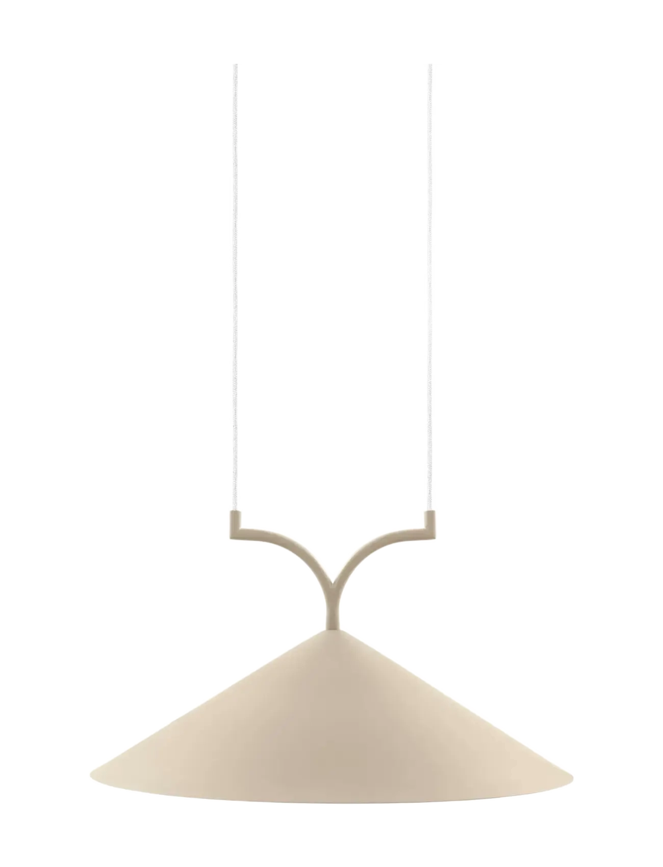 Globen Lighting Curve 50 Pendellampe, Pendellampe, Beige, Str: Ø 50 CM