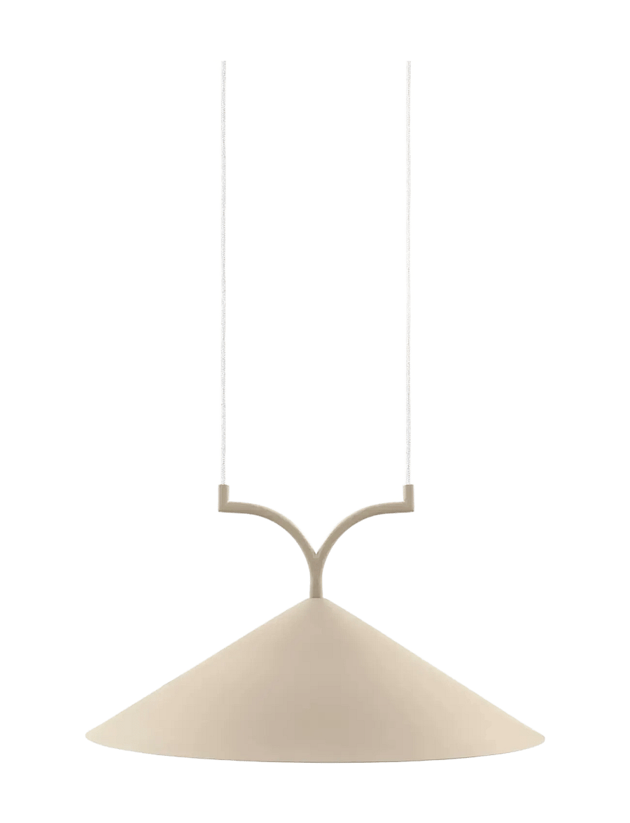 Globen Lighting - Pendant Curve 50 - rippvalgustid - beige - 1