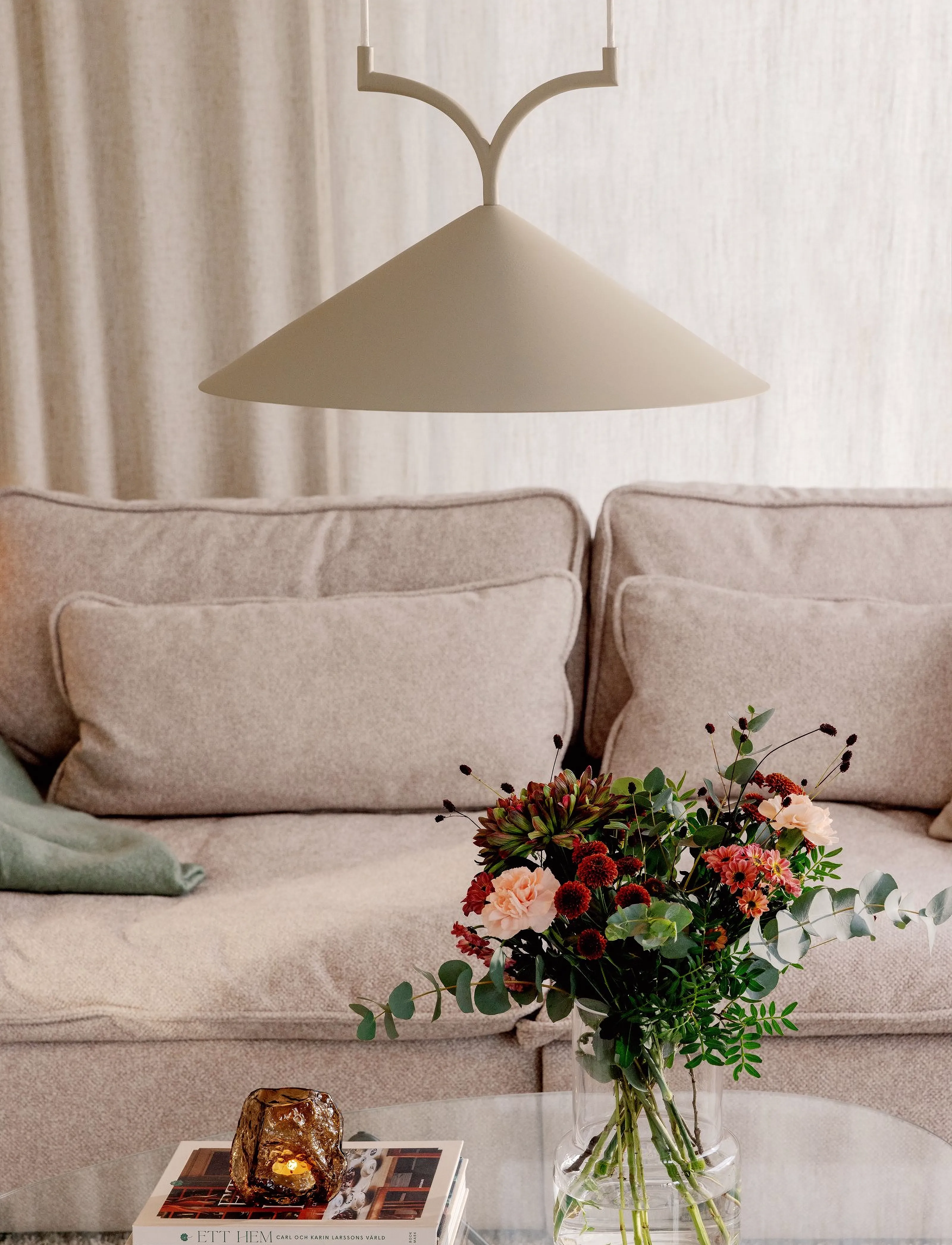Globen Lighting - Pendel Curve 50 - pendellampor - beige - 3