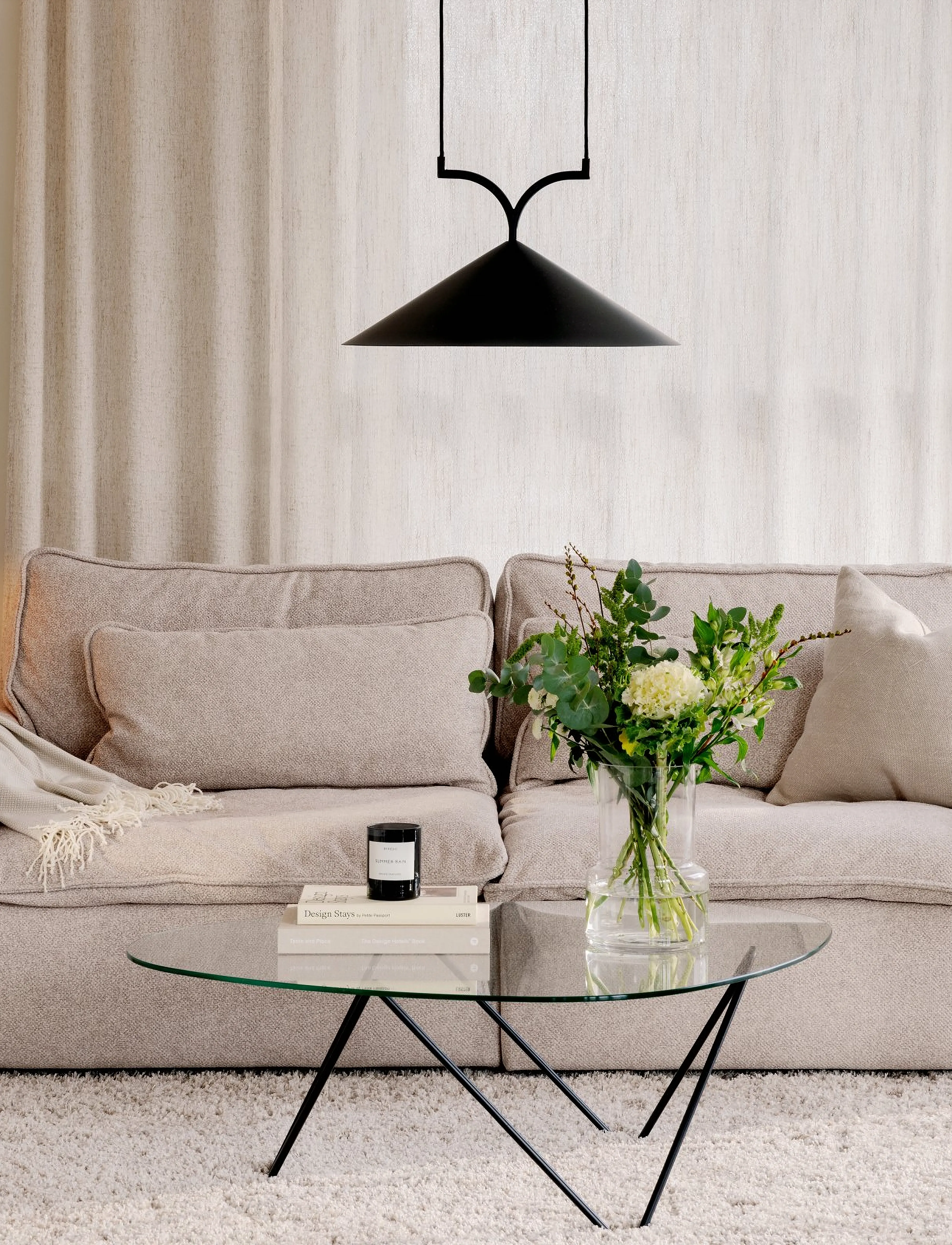 Globen Lighting - Pendant Curve 50 - pendellampen - black - 5