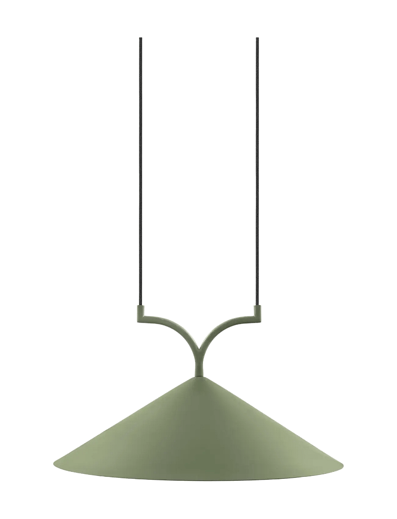 Globen Lighting - Pendant Curve 50 - rippvalgustid - green - 0
